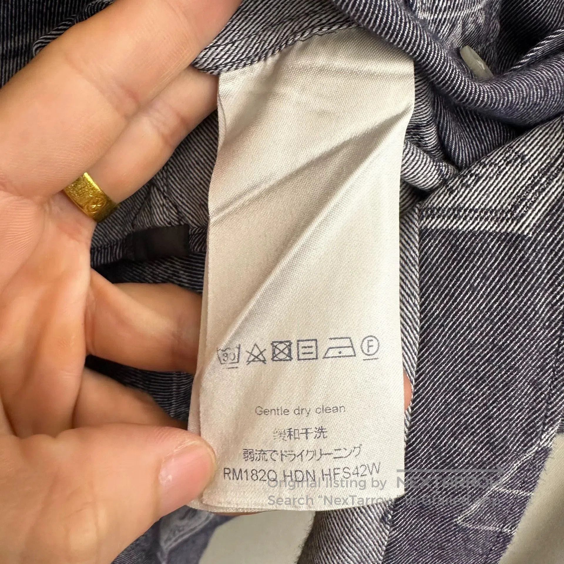 Louis Vuitton gray long sleeve shirt with monogram pattern. Size US S / EU 44-46 / 1 - 4 Thumbnail
