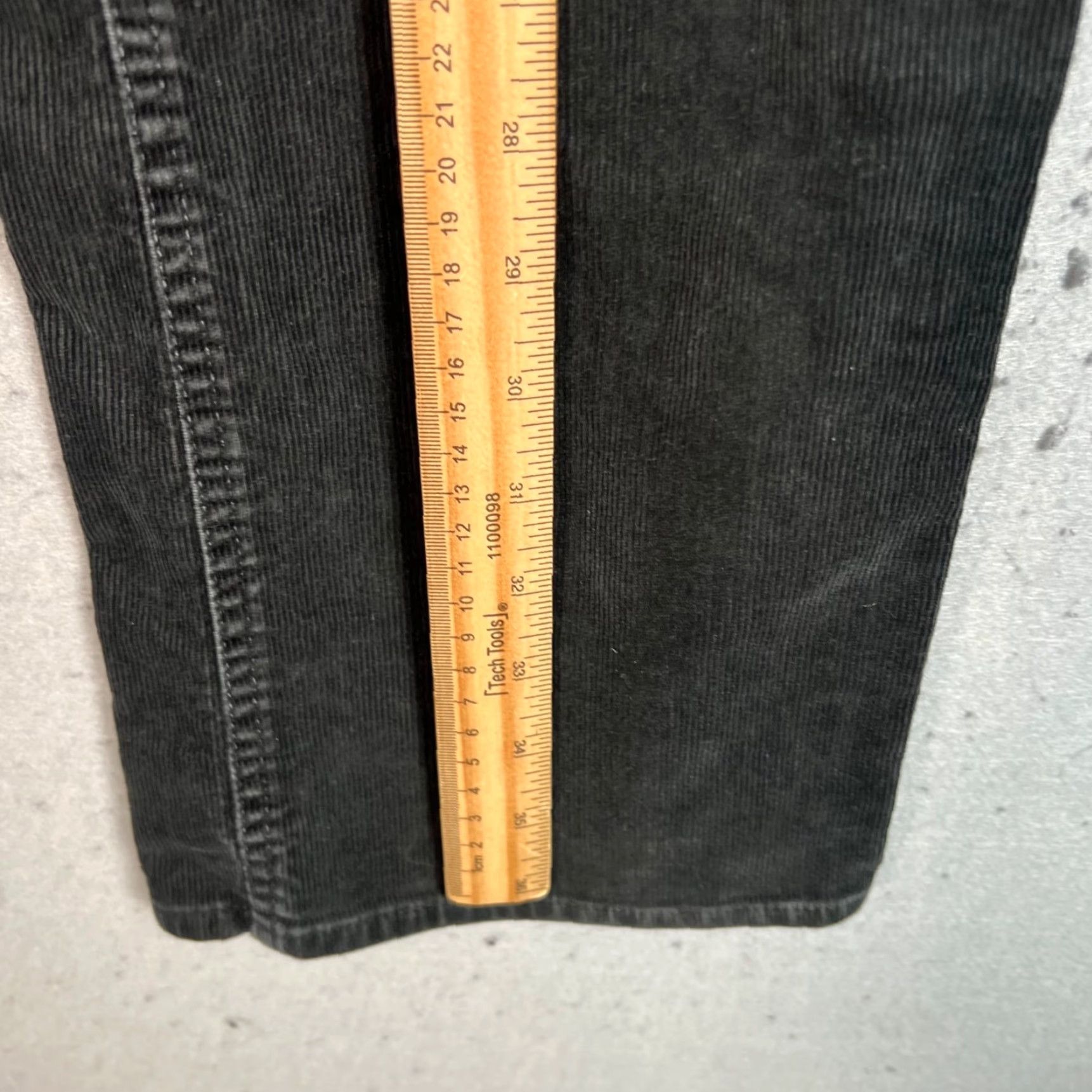 J.Crew J.CREW Womens Pants 6S Black Corduroy Straight Leg Favorite Fit Size 28" / US 6 / IT 42 - 6 Thumbnail