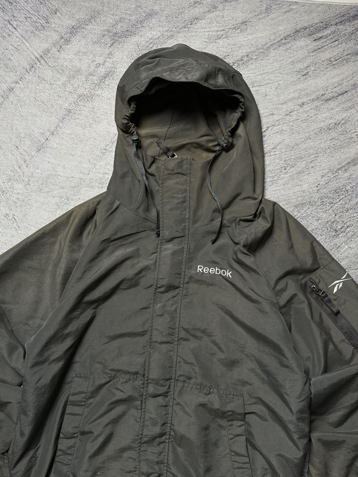 Reebok × Vintage Distressed Reebok Bombers hoodie Jacket Size US L / EU 52-54 / 3 - 2 Thumbnail