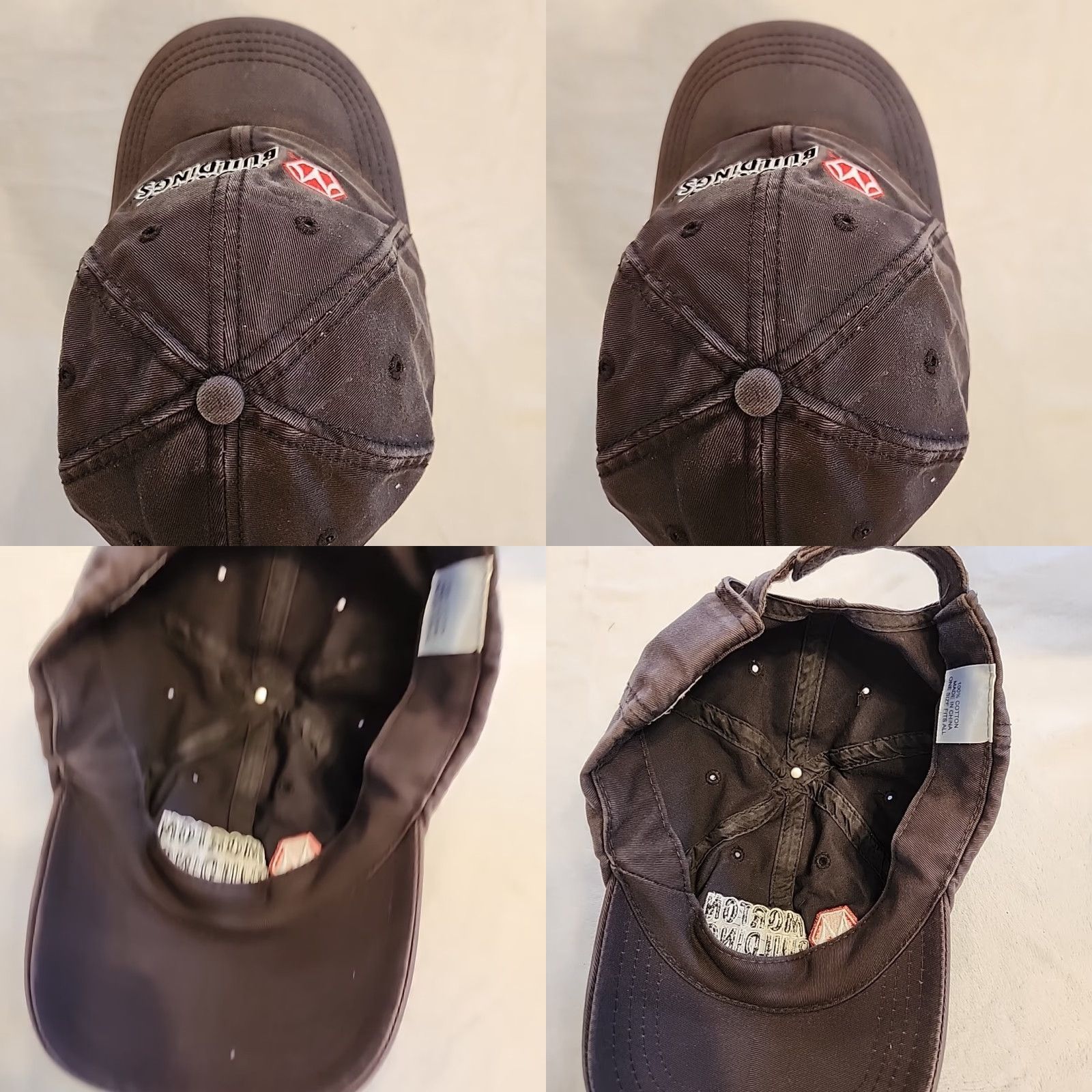 Vintage MORTON BUILDINGS Hat Gray Strap Back Cap Barn Construction Machine Shed Farm Adjustable Cotton Baseball Cap Men Size ONE SIZE - 8 Thumbnail