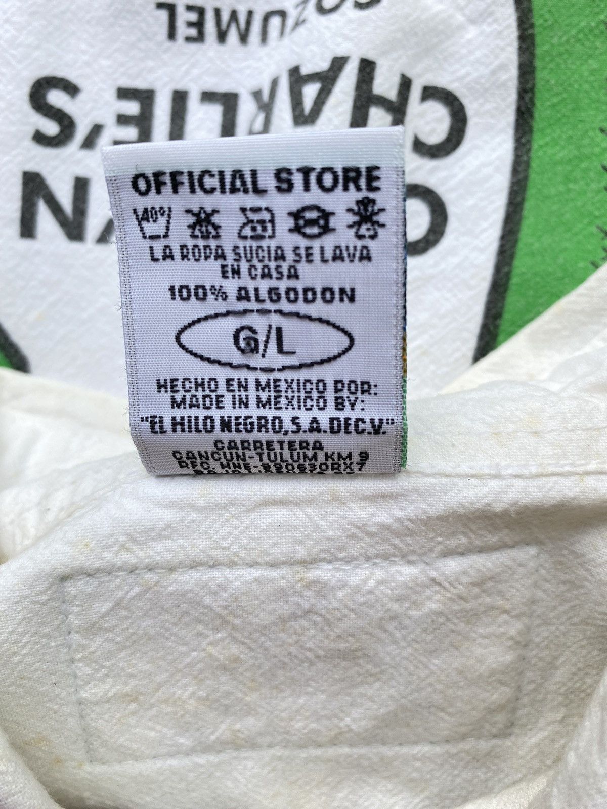 Designer CARLOS'N CHARLIE'S Lizard White Shirt Size US L / EU 52-54 / 3 - 6 Thumbnail