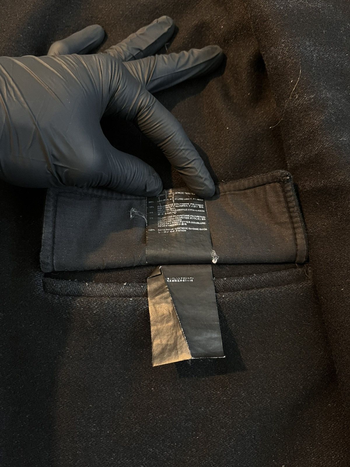 Balenciaga Balenciaga Paris Hooded Wool Panel Jacket (Ghesquière Era) Size US L / EU 52-54 / 3 - 6 Thumbnail