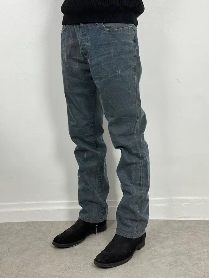 Just Cavalli AW2003 Cavalli Navy Blue Faded Denim Cozy Jeans Size US 32 / EU 48 - 3 Thumbnail
