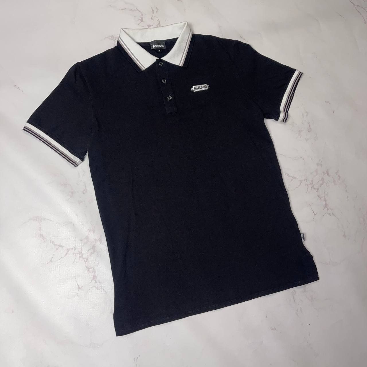 Just Cavalli Just Cavalli Polo Shirt Size M Mens Slim Fit Black Cotton Size US M / EU 48-50 / 2 - 2 Thumbnail