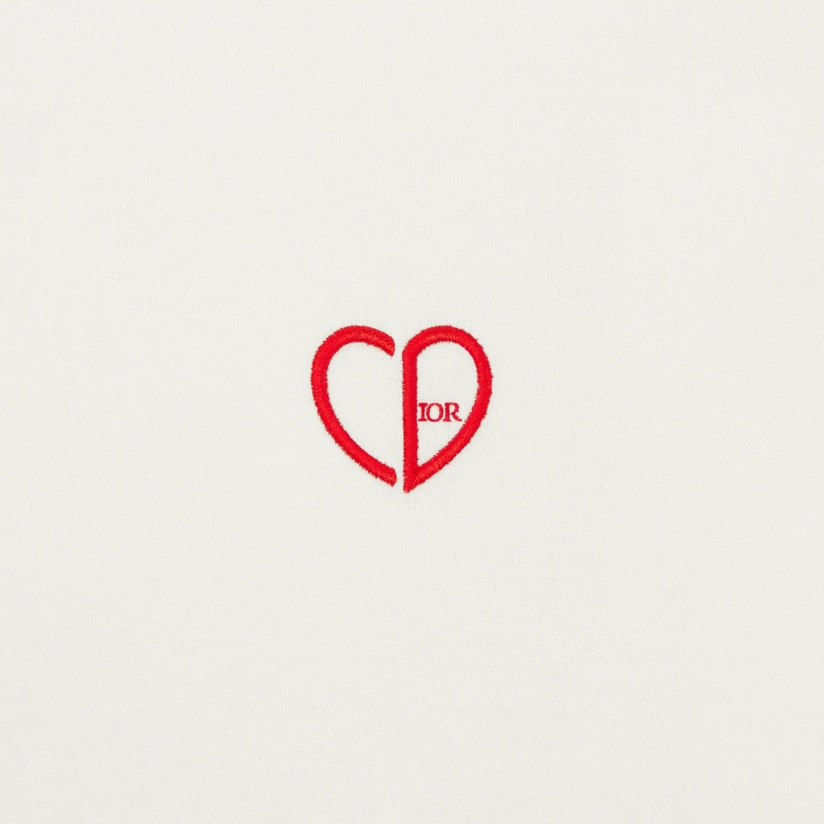 Dior o1bcso1str0226 CD Heart Relaxed-Fit T-Shirt in White Size US S / EU 44-46 / 1 - 3 Thumbnail