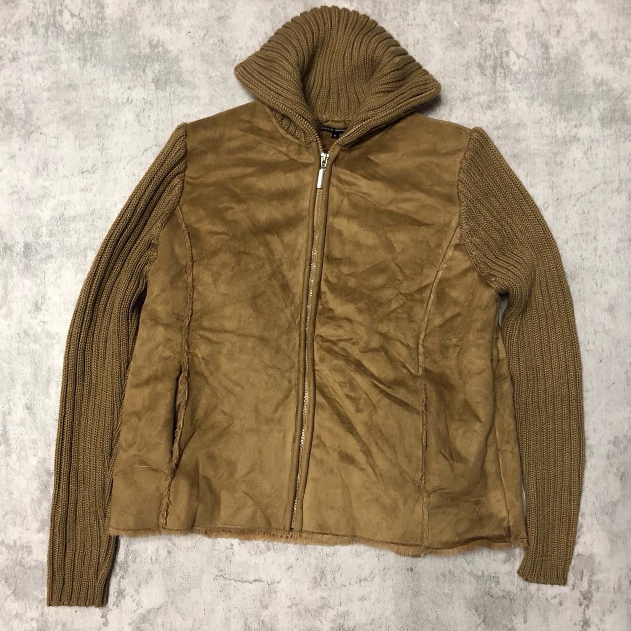 Other Brown faux suede zip up jacket jacket Size M / US 6-8 / IT 42-44 - 1 Thumbnail