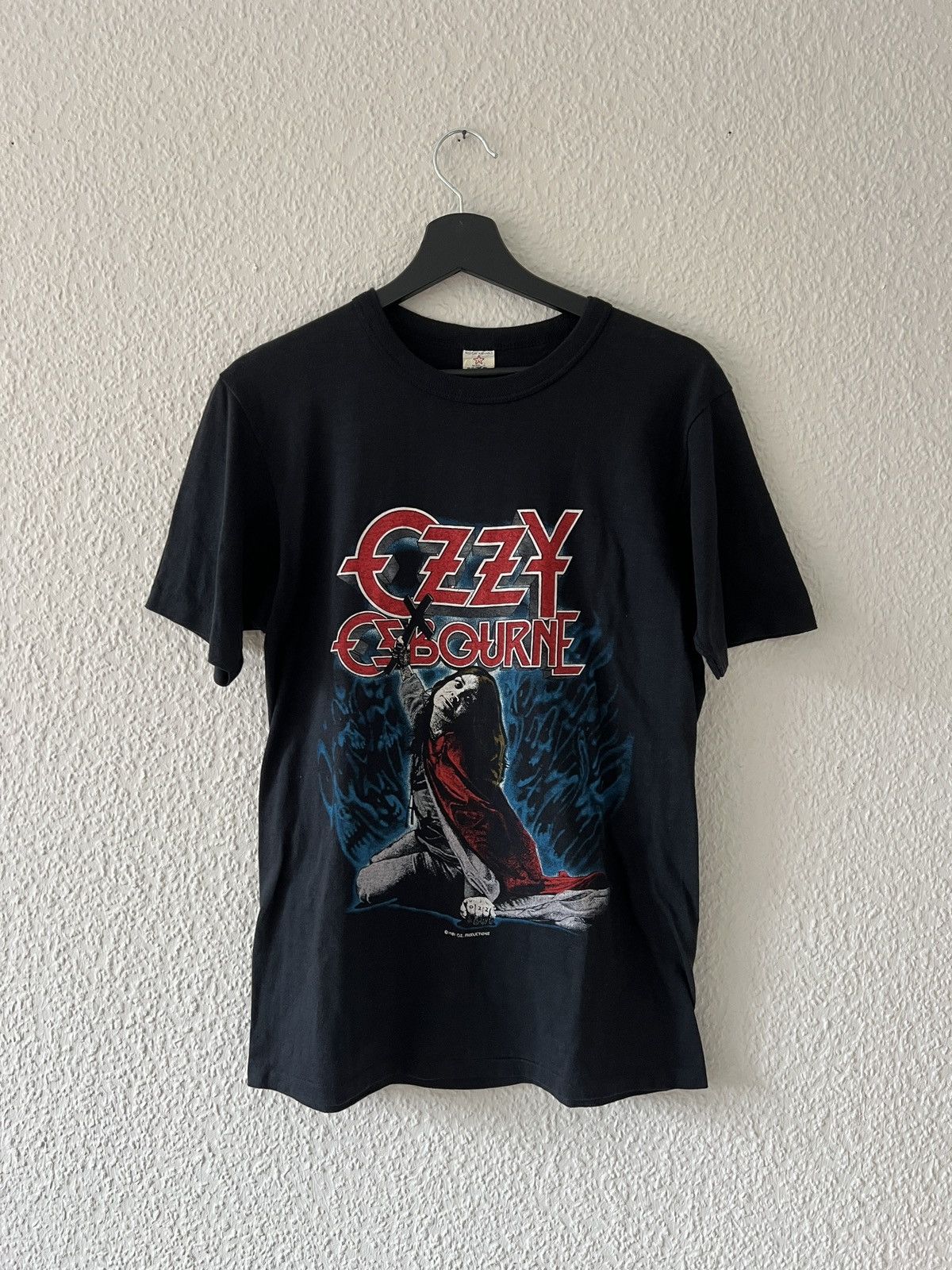 Ozzy Osbourne 1981 Ozzy Osbourne Diary of a Madman Europe Tee Size US L / EU 52-54 / 3 - 1 Thumbnail