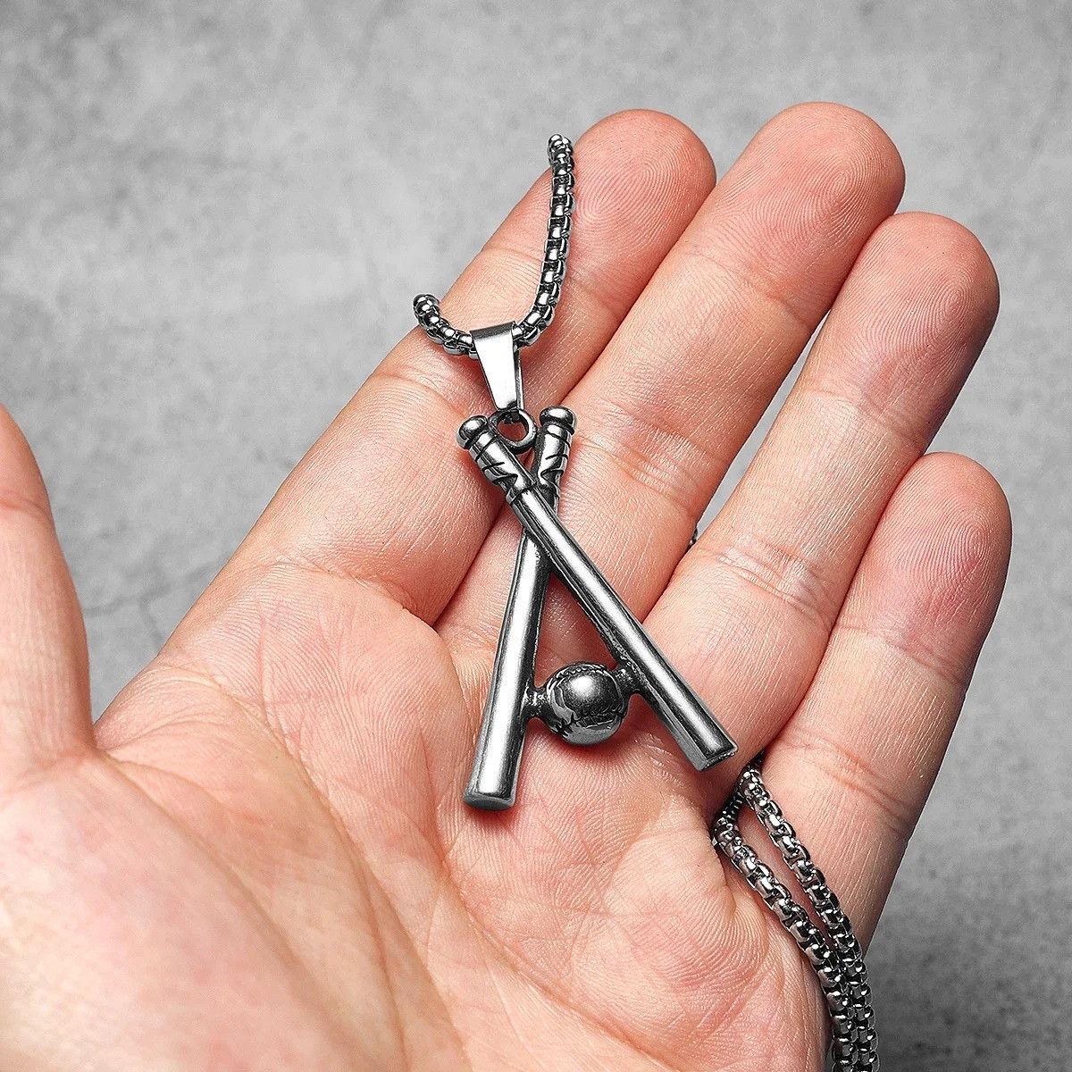 Other Baseball Bat Pendant Accessories Necklace Gifts Size ONE SIZE - 1 Thumbnail