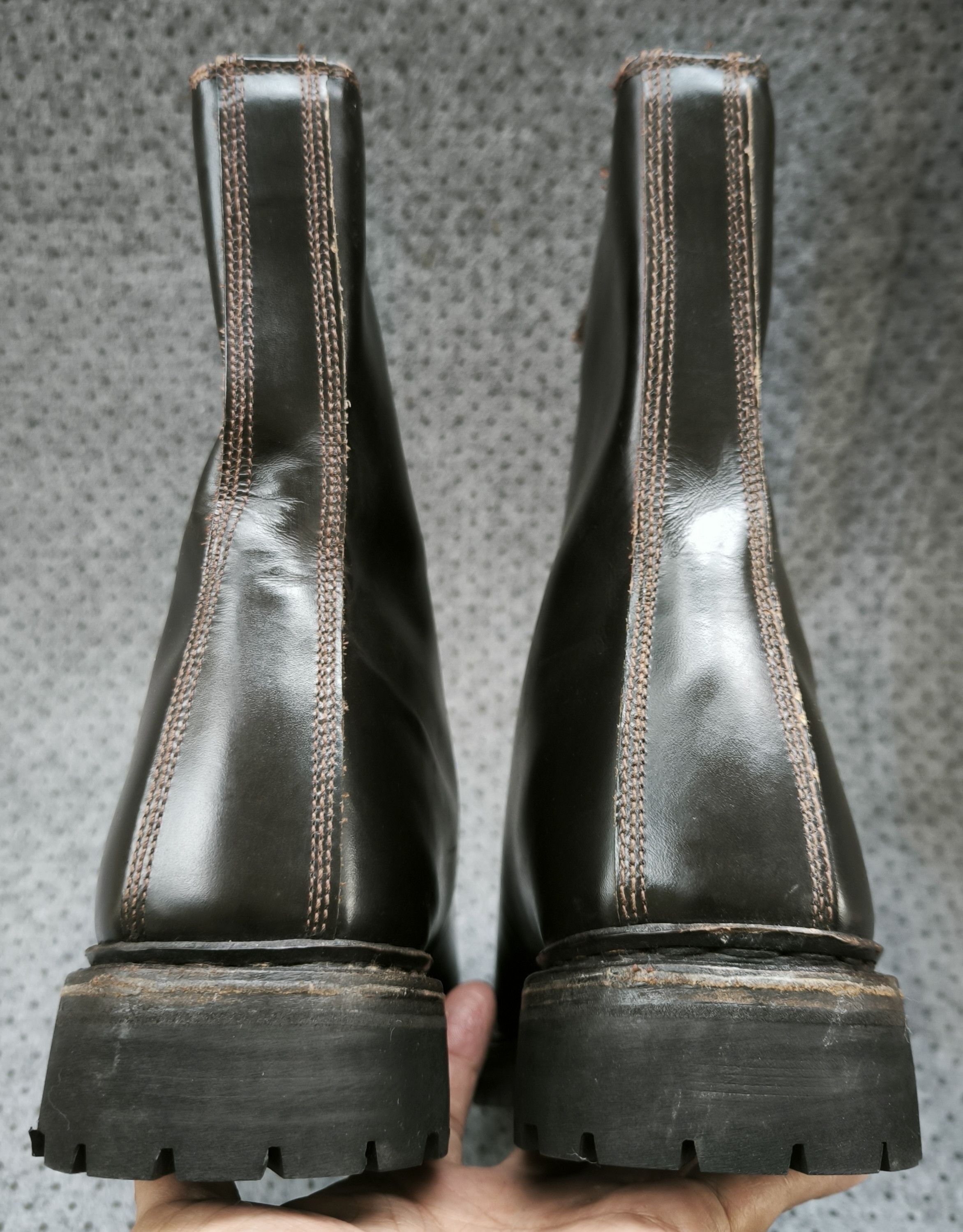 Vintage Vtg 80's DERISI SUD Italian military combat boots DAVOS sole Size US 8.5 / EU 41-42 - 5 Thumbnail