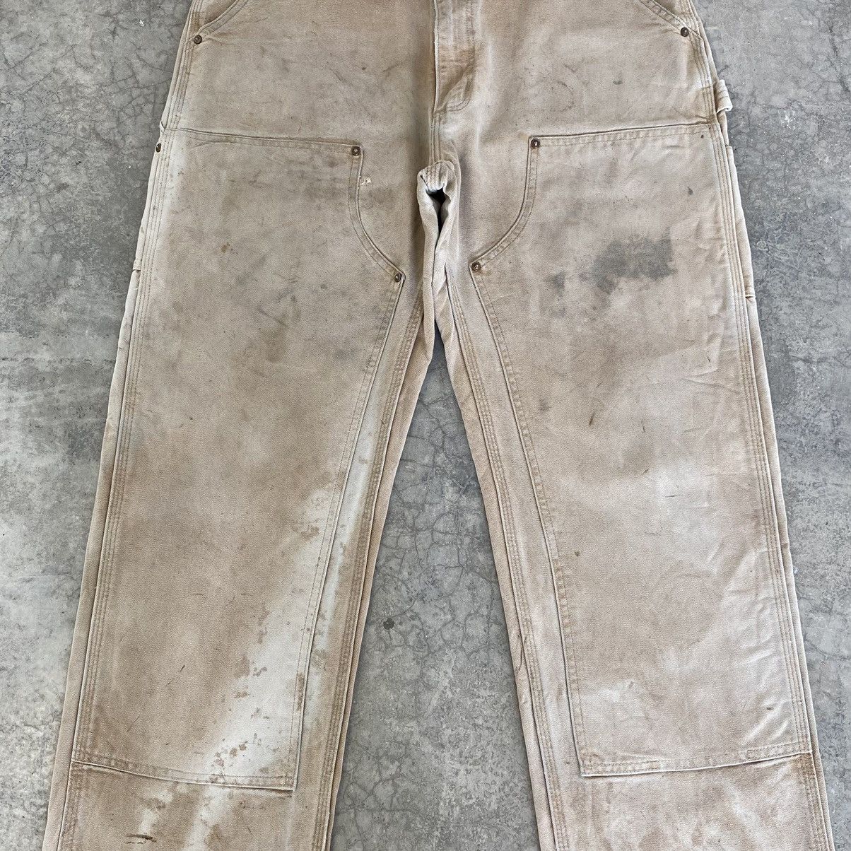Carhartt VTG Carhartt Double Knee Faded Dirty Carpenter Pants Size US 36 / EU 52 - 6 Thumbnail
