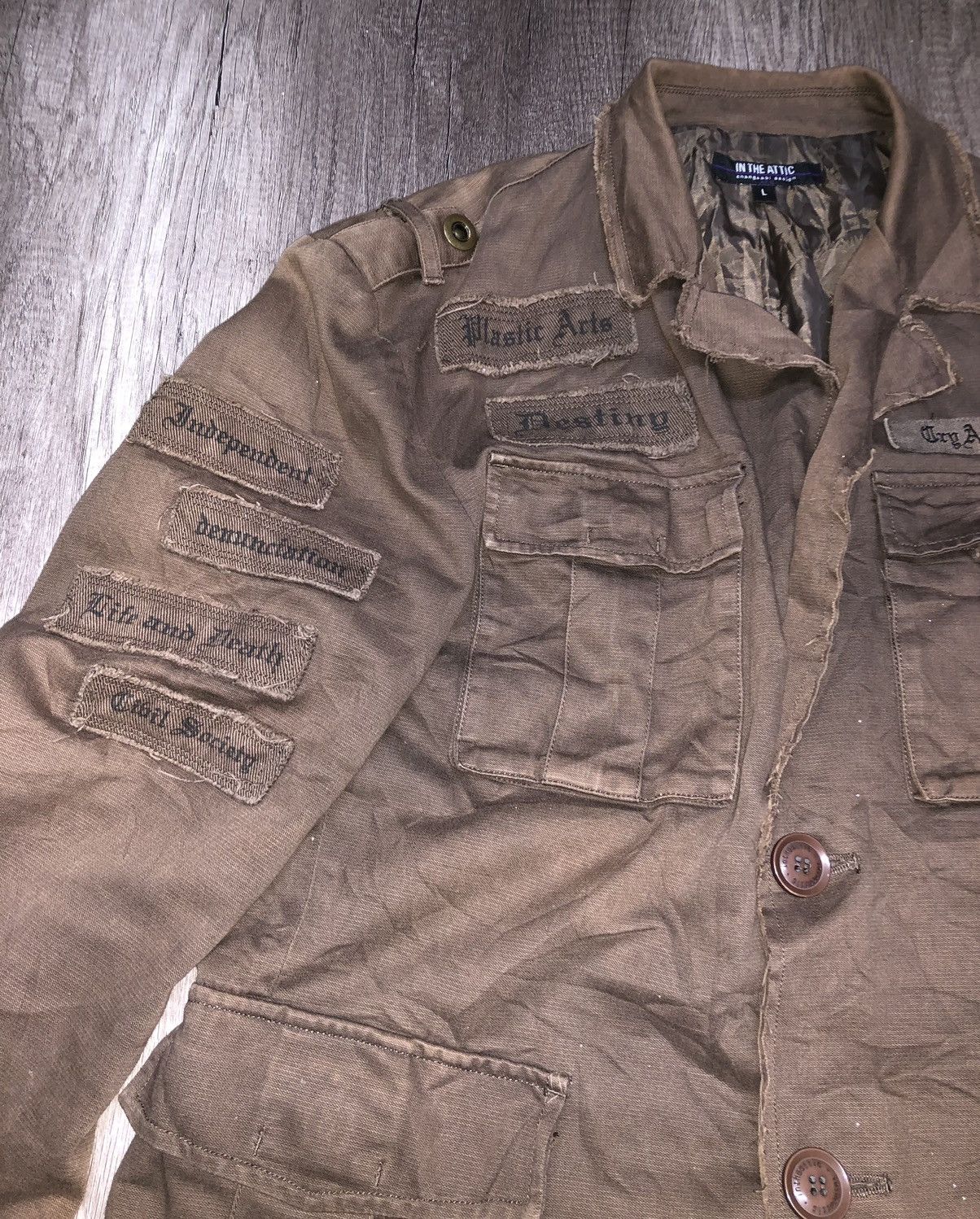 In The Attic × Vintage In The Attic Punk Jacket Japanese Brand Size 40L - 12 Thumbnail