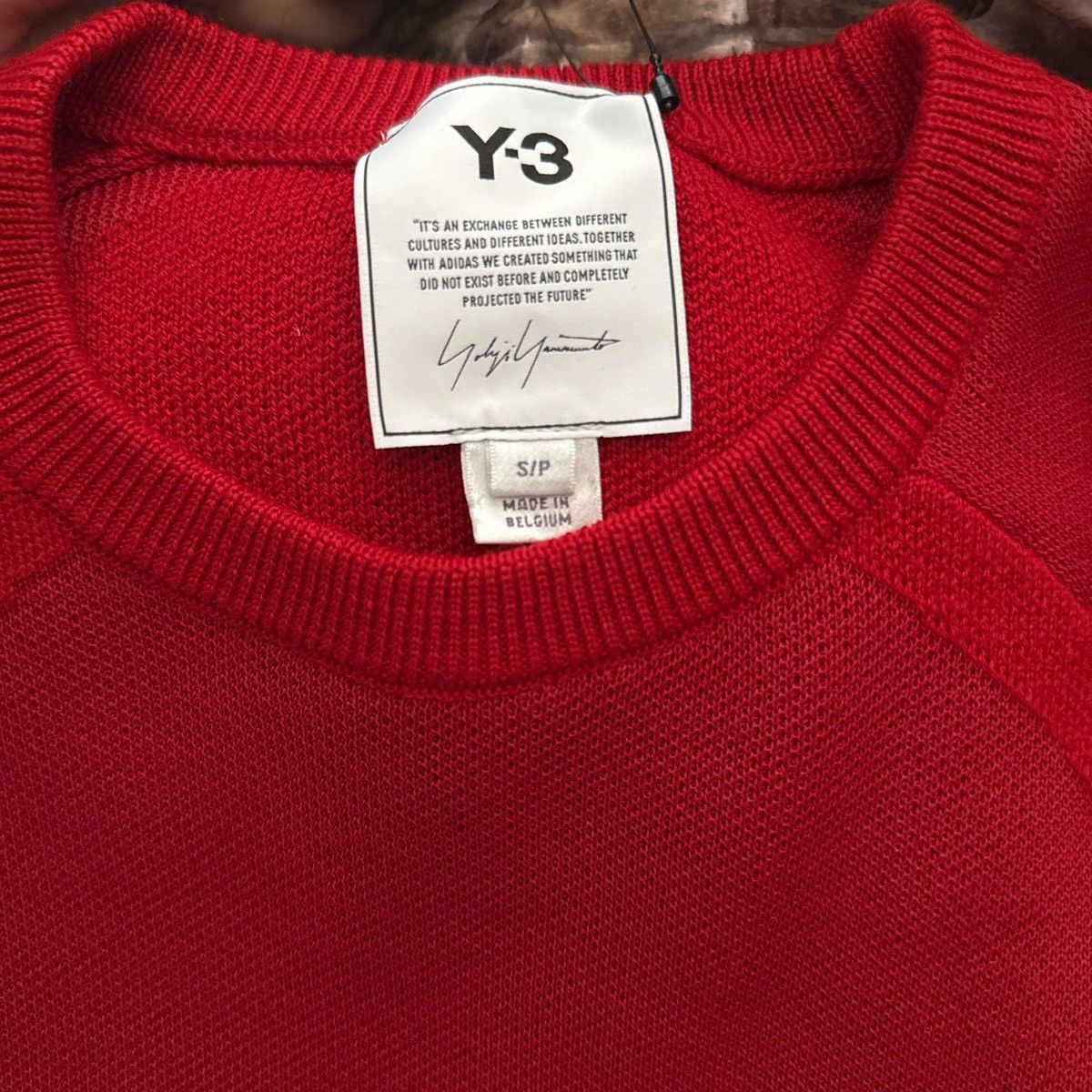 Y-3 y-3 red knitted sweater Size US S / EU 44-46 / 1 - 1 Thumbnail