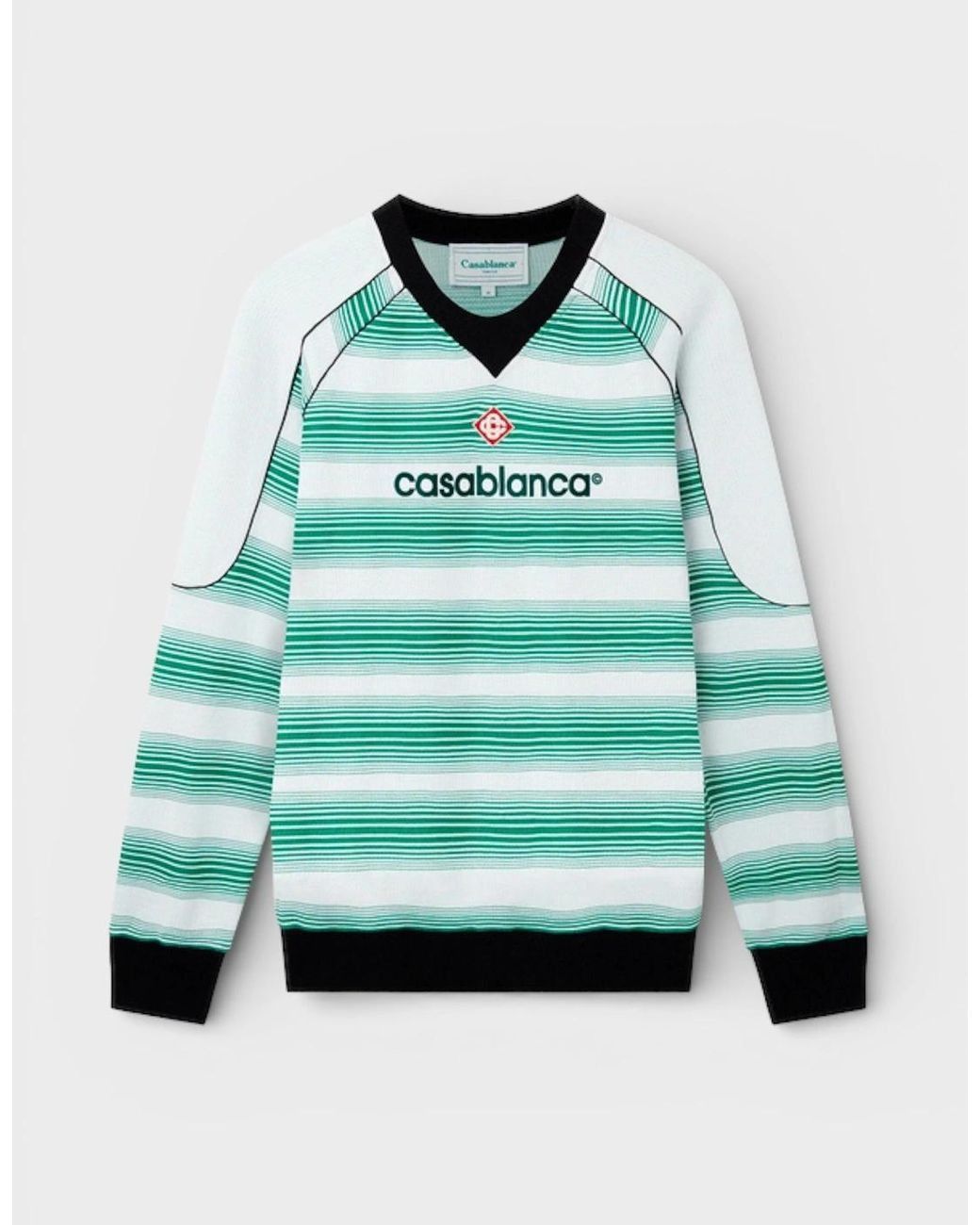 Casablanca o1mle0326 Interlock Sweatshirt in Green Size US XL / EU 56 / 4 - 1 Preview