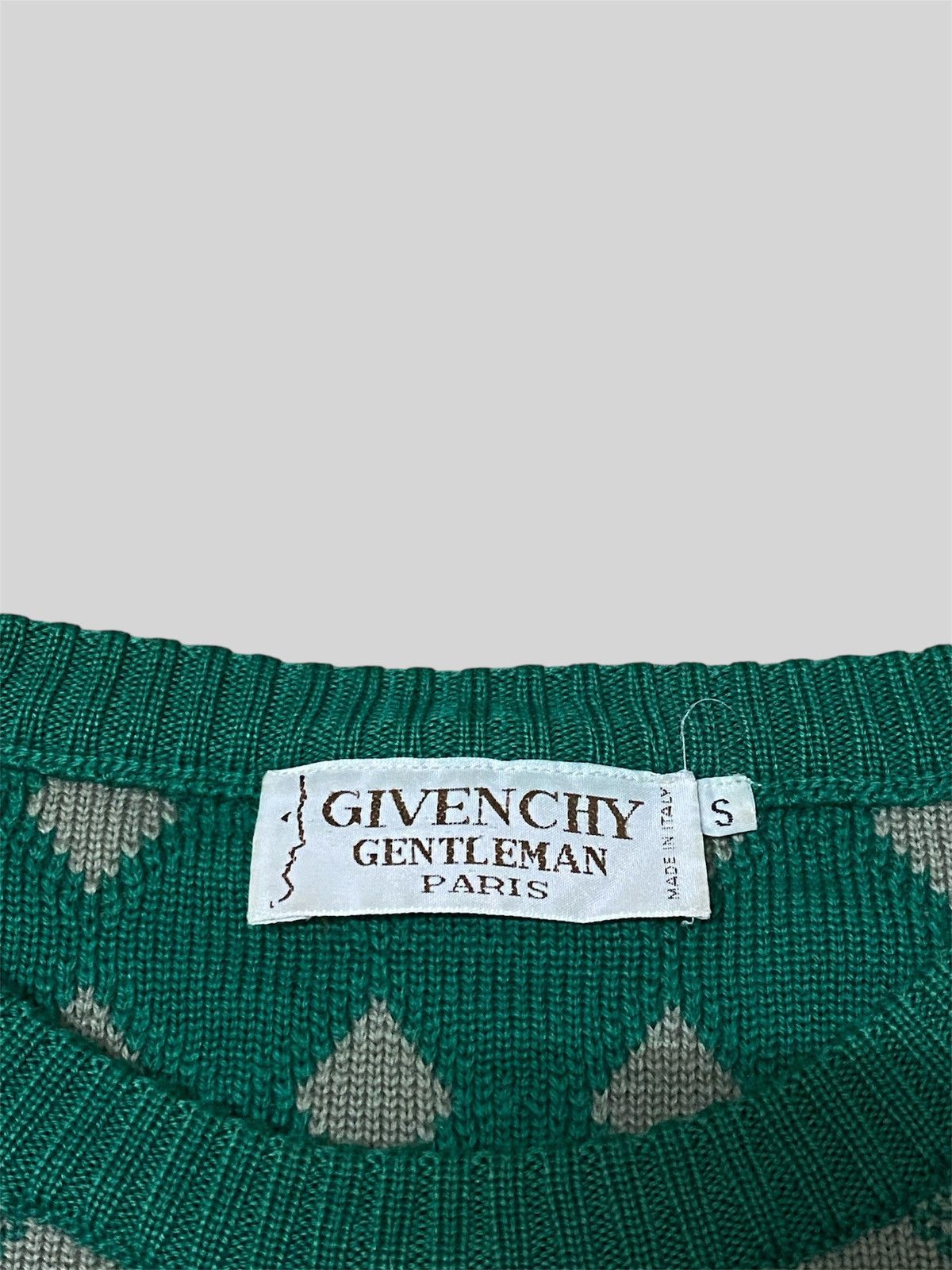 Givenchy × Vintage Archives❗️1990s Givenchy Gentleman Retro Boxy Sweater Size US S / EU 44-46 / 1 - 3 Thumbnail