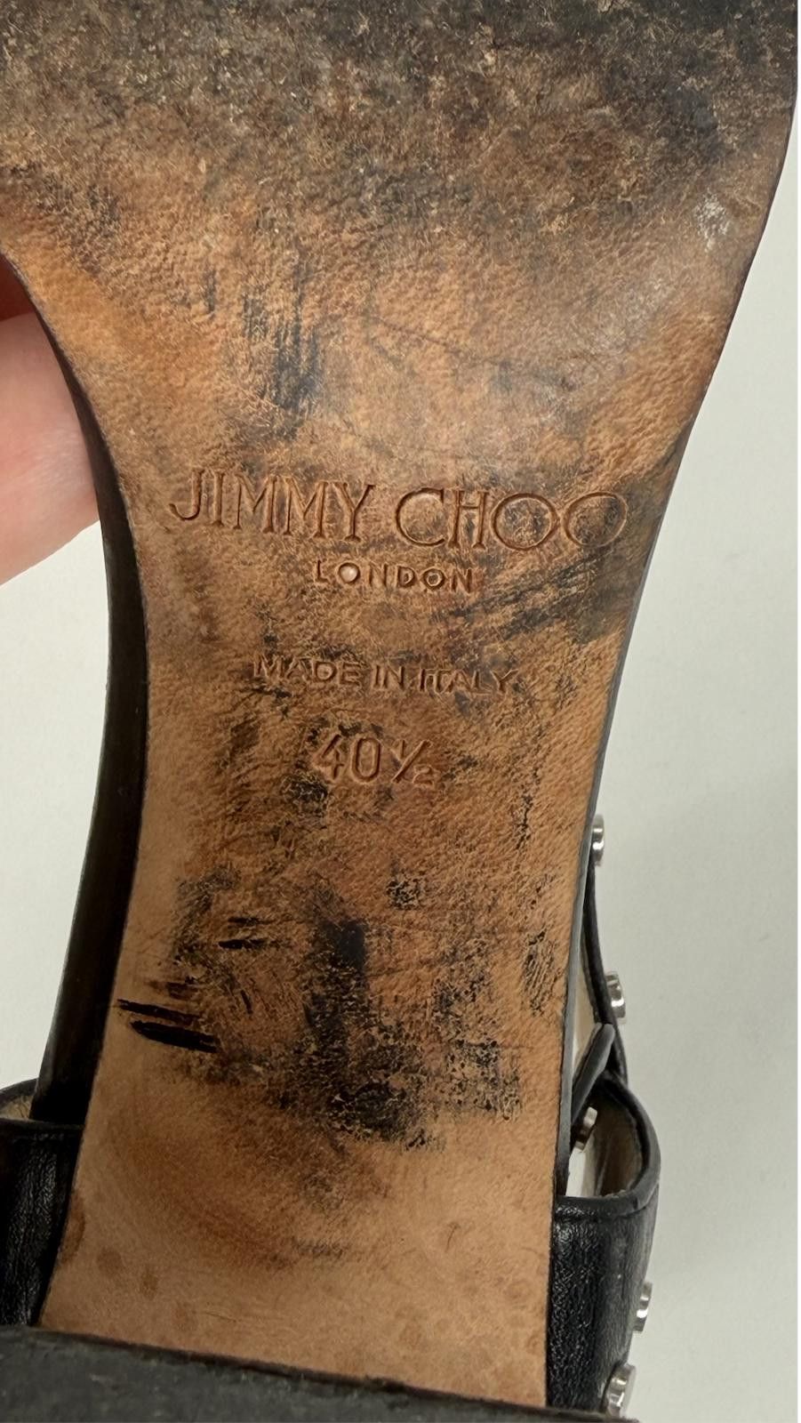 Jimmy Choo Jimmy Choo London Studded Heeled Sandals – EU 40.5 / US 9 Size US 9 / IT 39 - 8 Thumbnail