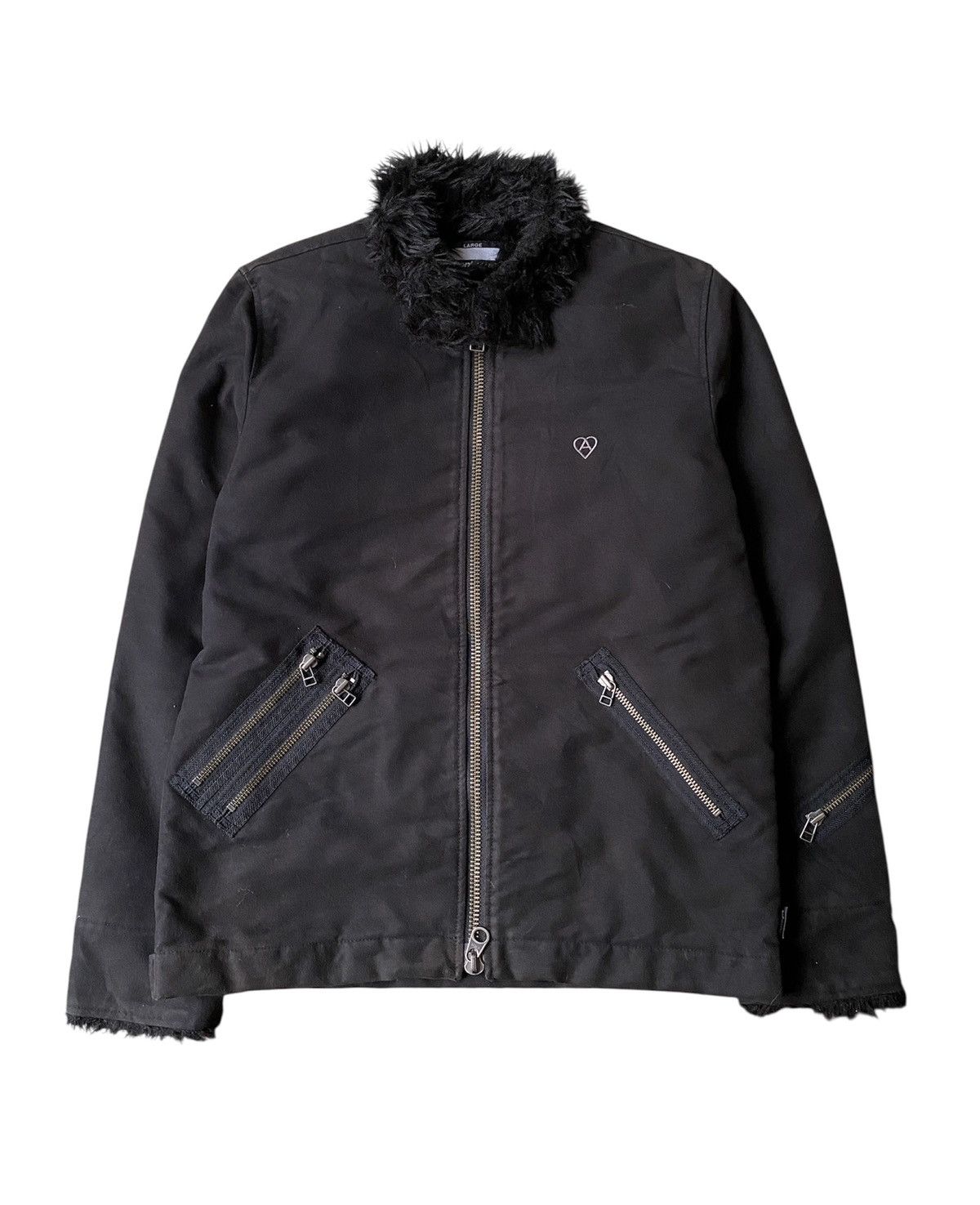 If Six Was Nine Montage Moleskin Fur Zipper Jacket Tornado Mart Design Size US L / EU 52-54 / 3 - 1 Thumbnail