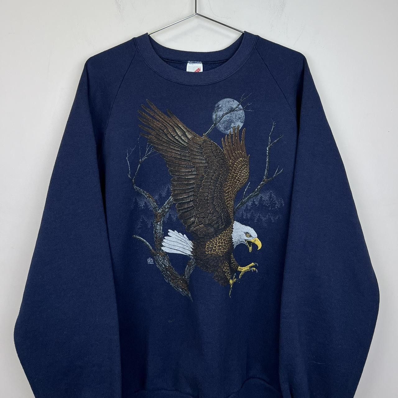 Jerzees Vintage Jerzees Eagle Graphic Sweatshirt 90s USA Size US XL / EU 56 / 4 - 2 Thumbnail