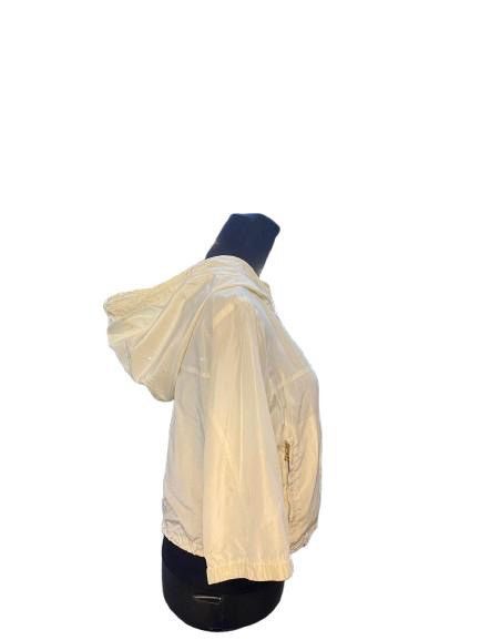 Prada Prada Ivory Silk Blend Bomber Jacket & Gold tone zipper Size XS / US 0-2 / IT 36-38 - 3 Thumbnail