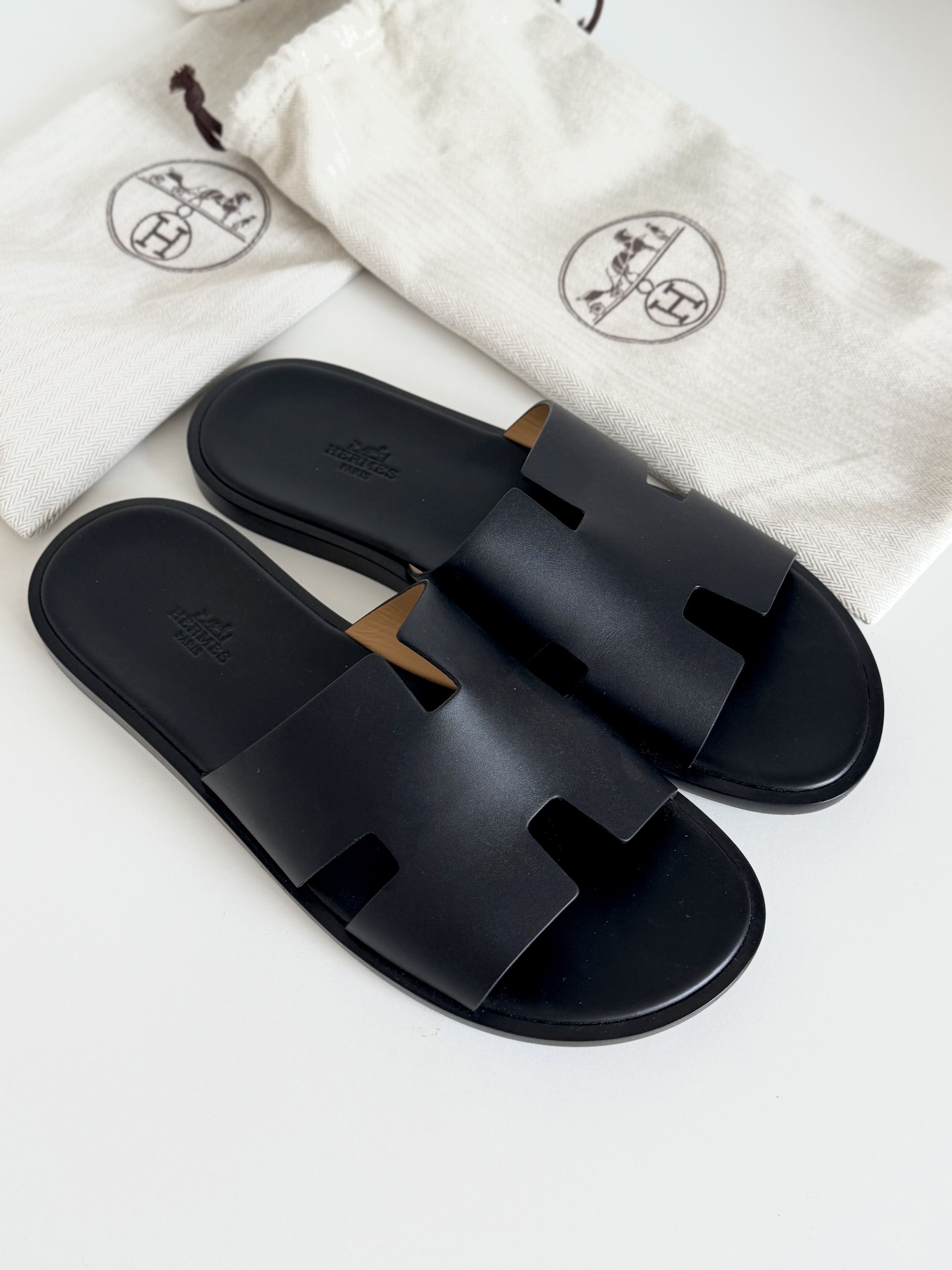 Hermès Antigua Black  Espadrille Sandals EU 43 (Run Small) | Box & Dust Bags Hermes Men main image 2