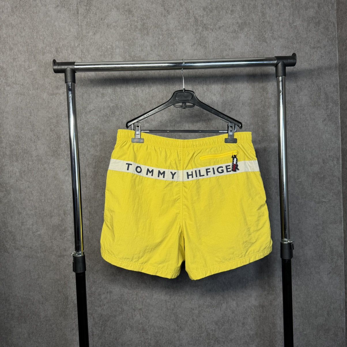 Tommy Hilfiger × Vintage Y2K Vintage Tommy Hilfiger big logo nylon shorts Size US 32 / EU 48 - 2 Thumbnail