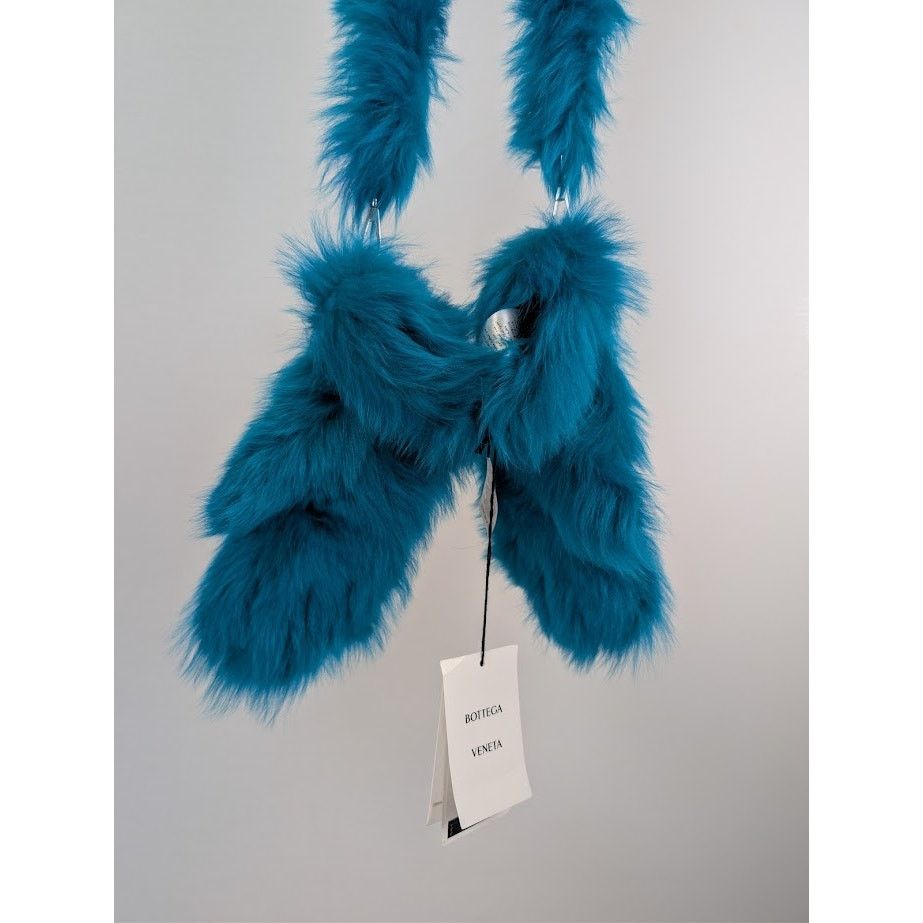 Bottega Veneta o1rshd1 Size: 8.5 / Toscana Shearling Gloves in Blue Size ONE SIZE - 10 Thumbnail