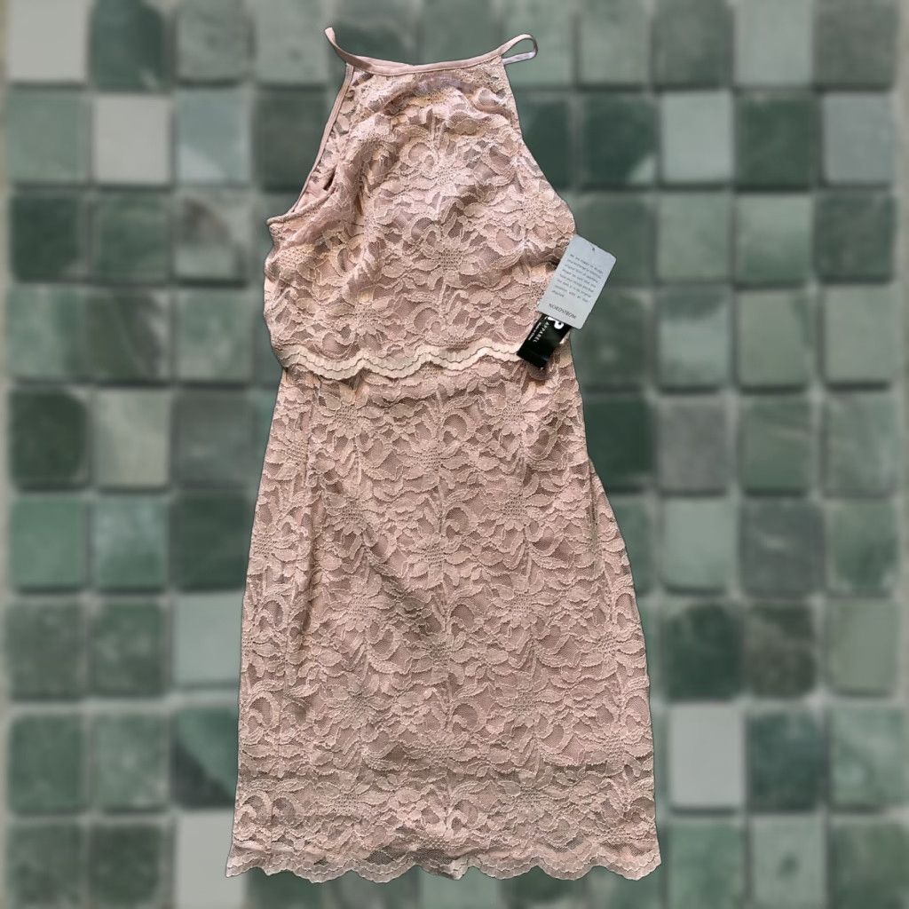 Vintage Jump Apparel Dress Womens Size 7 / 8 Pink Sparkles - Pink - Formal Party Cocktail - Strapless Size M / US 6-8 / IT 42-44 - 1 Thumbnail