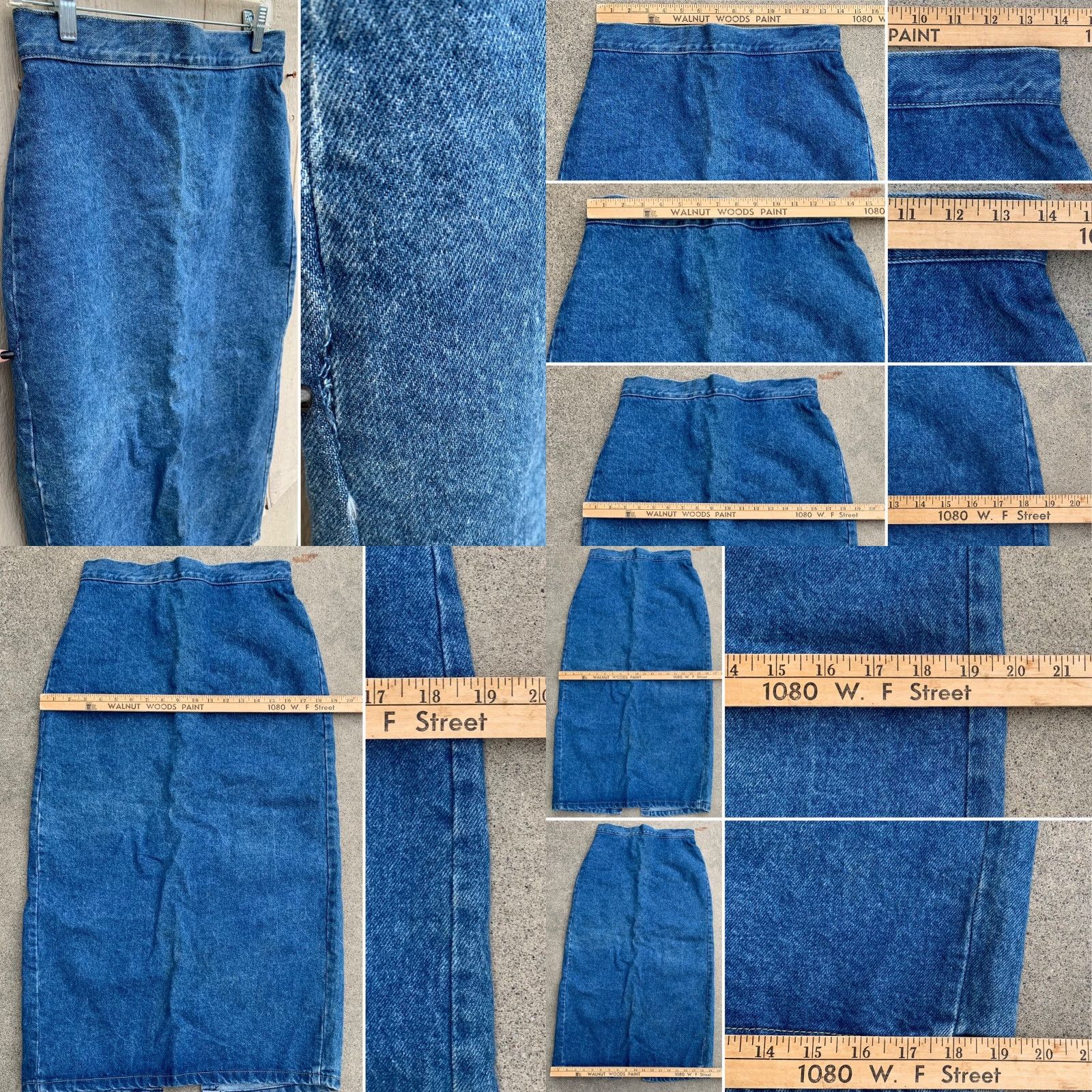 Vintage VINTAGE Bongo jeans skirt denim high waisted size 11 28.5 in waist 80s 90s blue Size 32" / US 10 / IT 46 - 8 Thumbnail