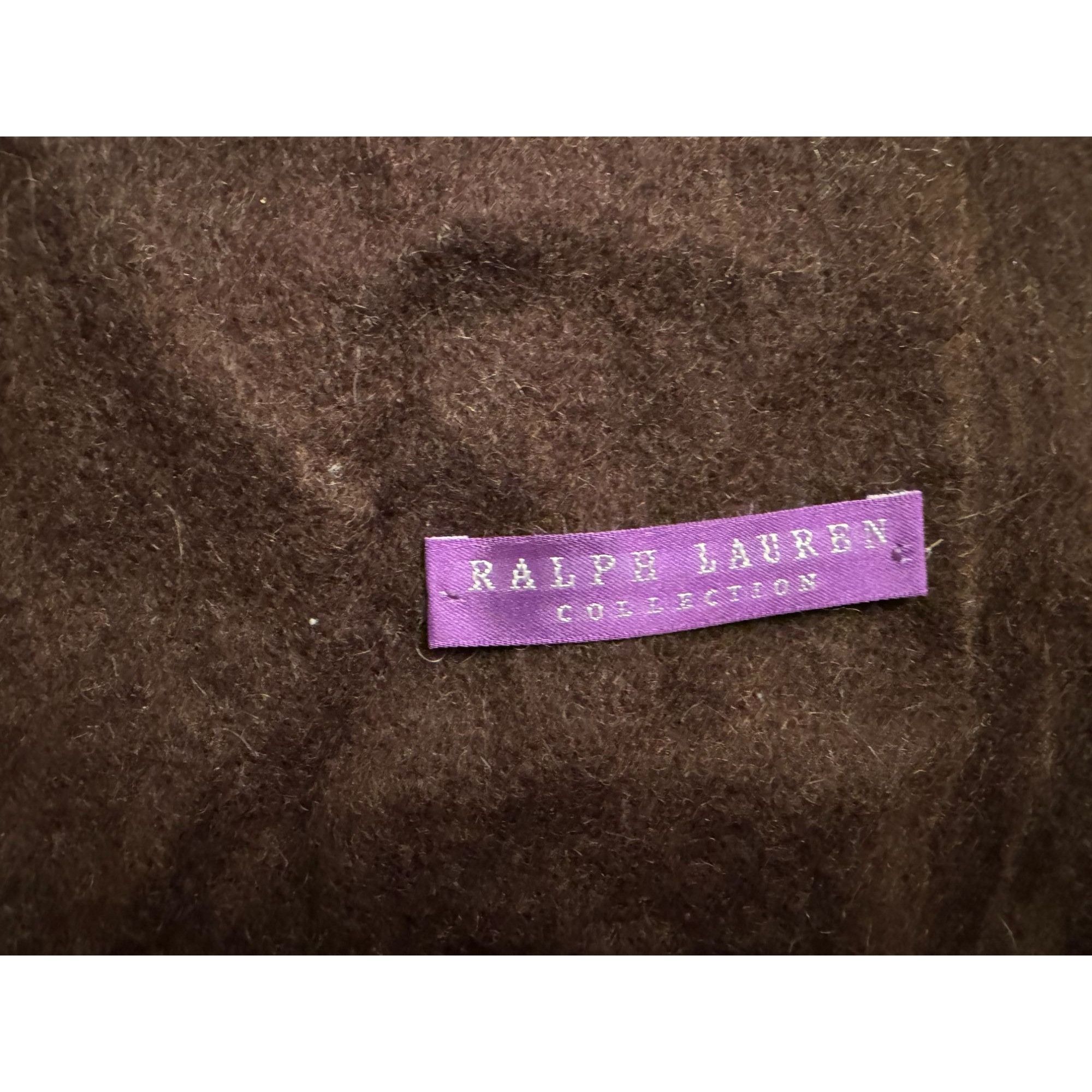 Ralph Lauren Purple Label Ralph Lauren Purple Label 100% Cashmere Two-Tone Scarf Size ONE SIZE - 2 Thumbnail
