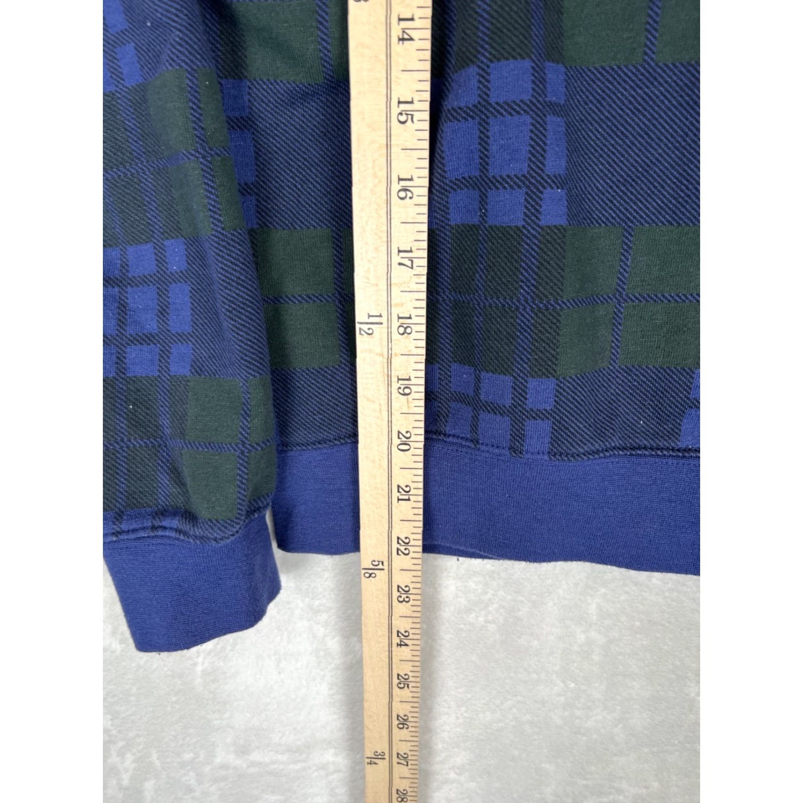 Vintage VINTAGE Yale University Womens Small Blue Plaid Embroidered Crewneck Sweatshirt Size S / US 4 / IT 40 - 4 Thumbnail
