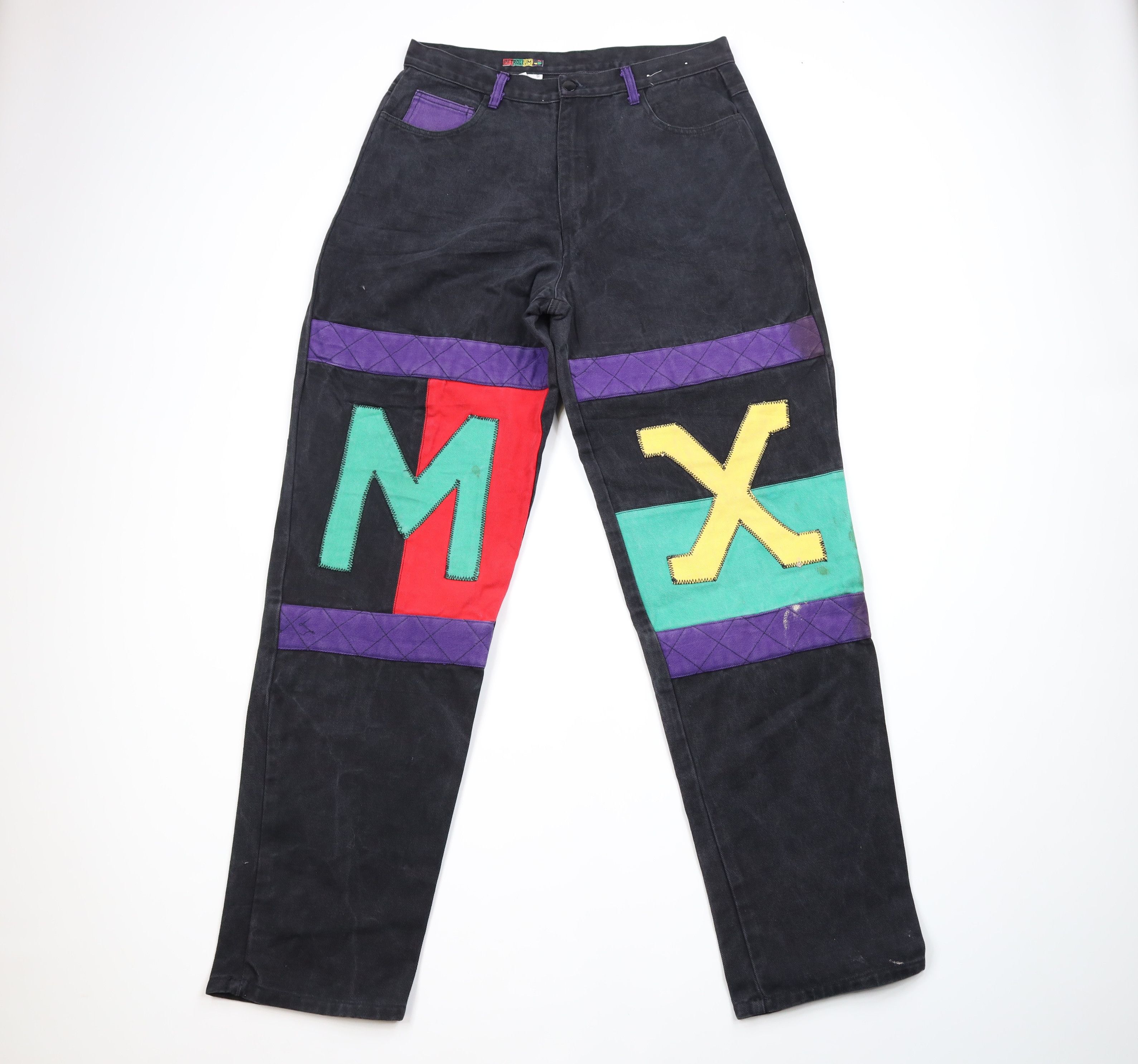 image of Vintage 90's Streetwear Baggy Tapered Leg Malcolm X Jeans, Men's (Size 34)