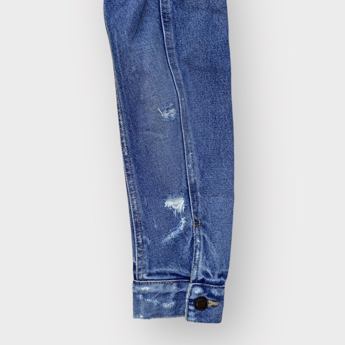 Saint Laurent Paris SLP Corduroy Collar Denim Jacket Size US XS / EU 42 / 0 - 6 Thumbnail