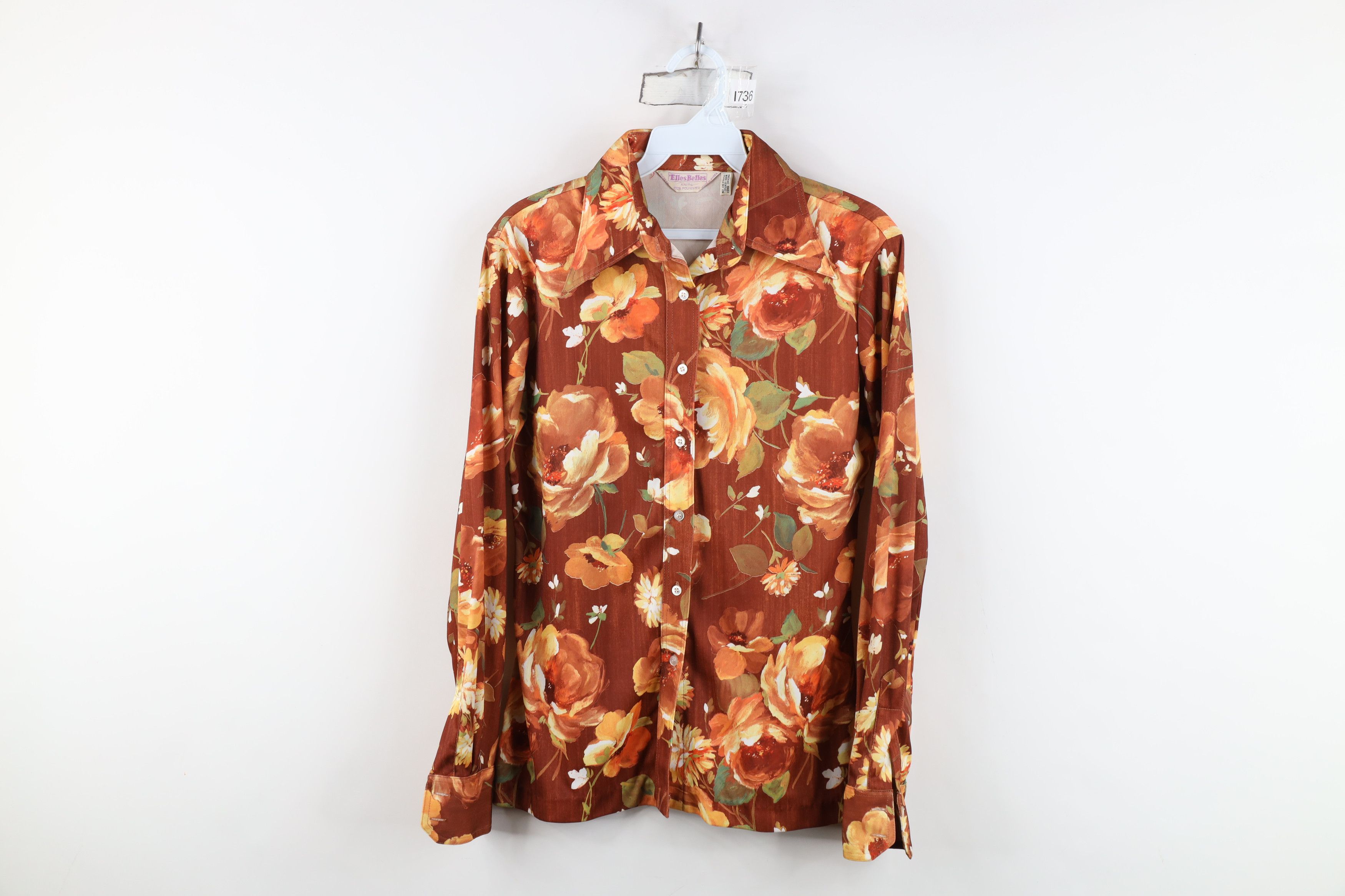 Vintage Vintage 70s Streetwear All Over Print Knit Button Shirt Size XL / US 12-14 / IT 48-50 - 1 Thumbnail