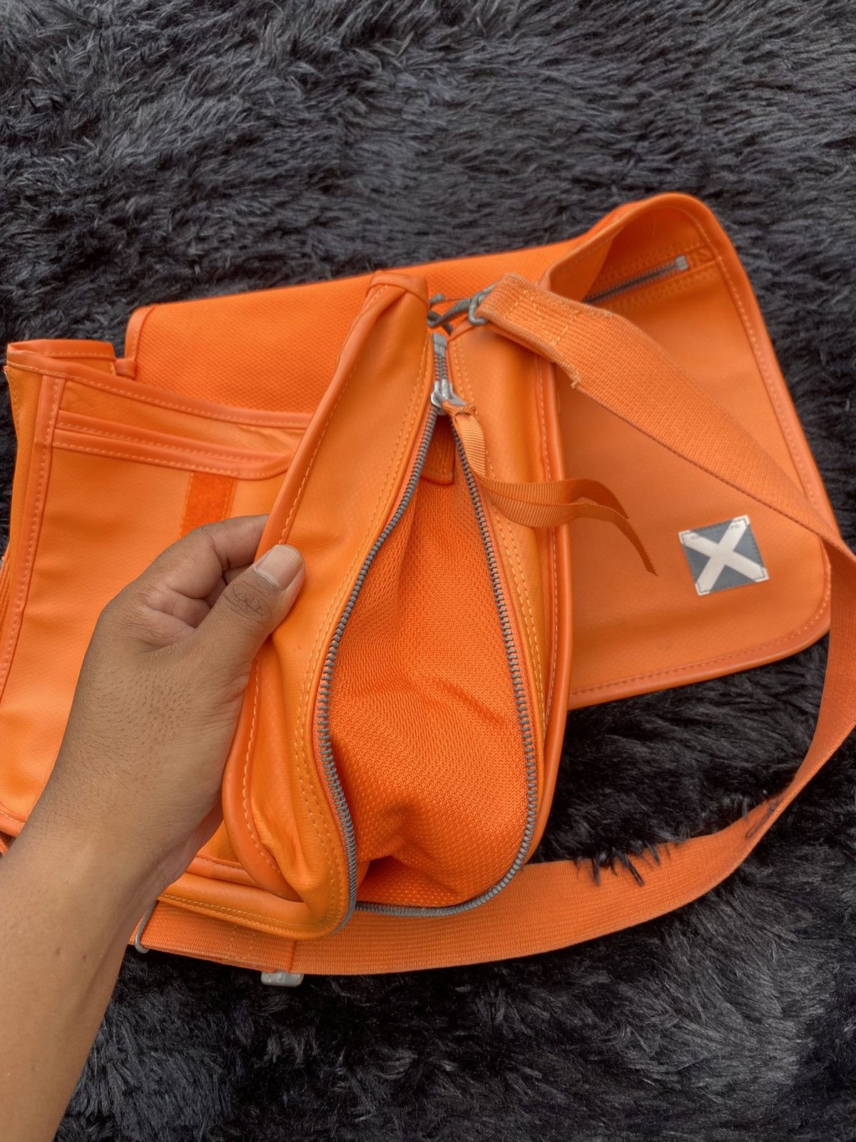 Porter A.P.C Yoshida Luggage Label Shoulder Bag Orange Color Size ONE SIZE - 17 Thumbnail