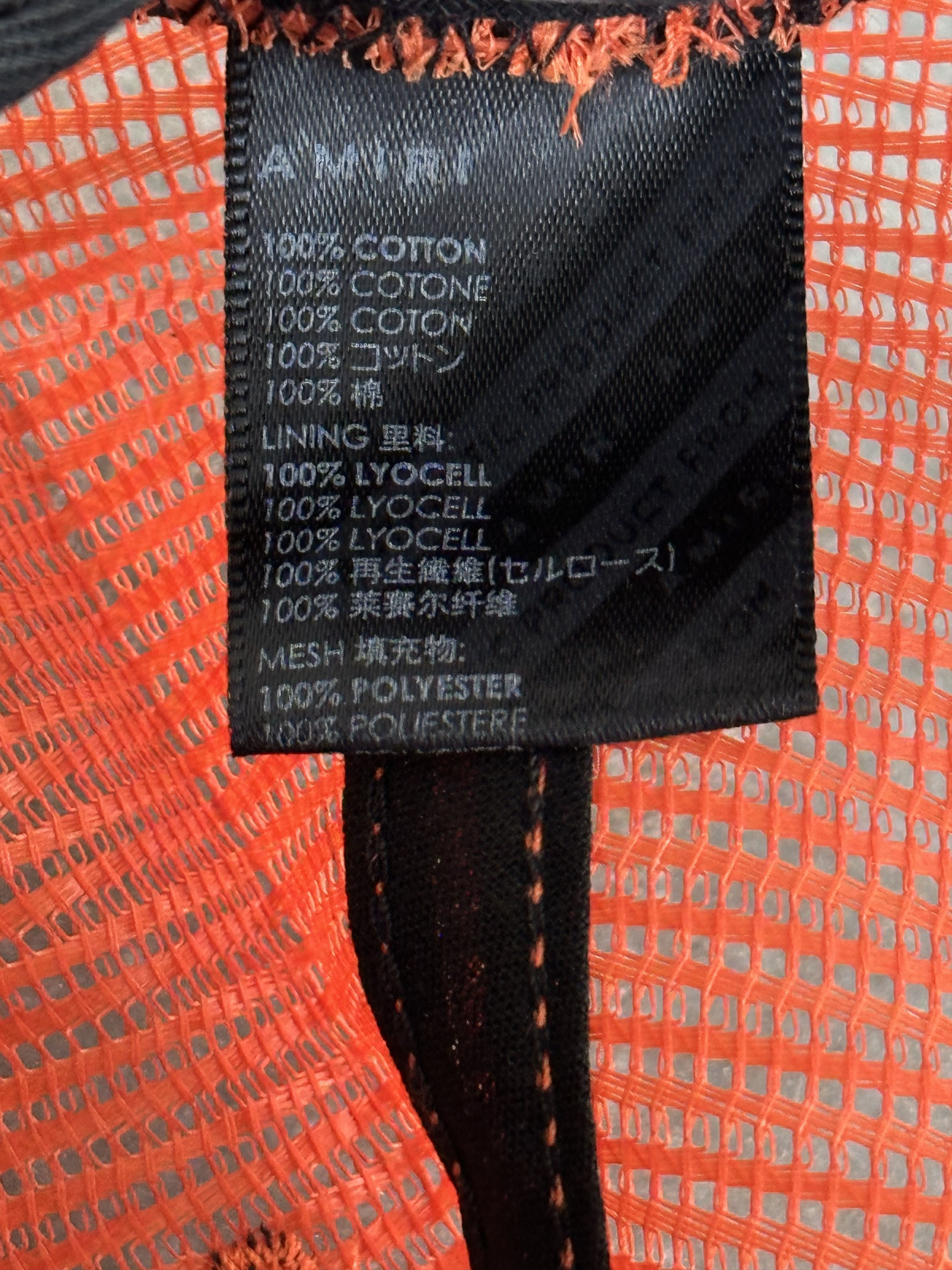 Amiri Amiri Orange & Black Arts District Trucker Hat Size ONE SIZE - 6 Thumbnail