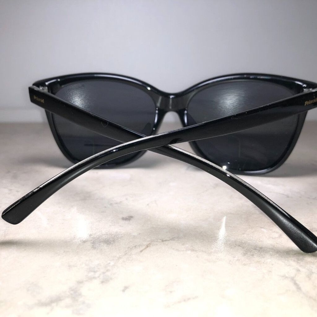 Polaroid Polaroid Oversized Black Polarized Sunglasses Size ONE SIZE - 3 Thumbnail
