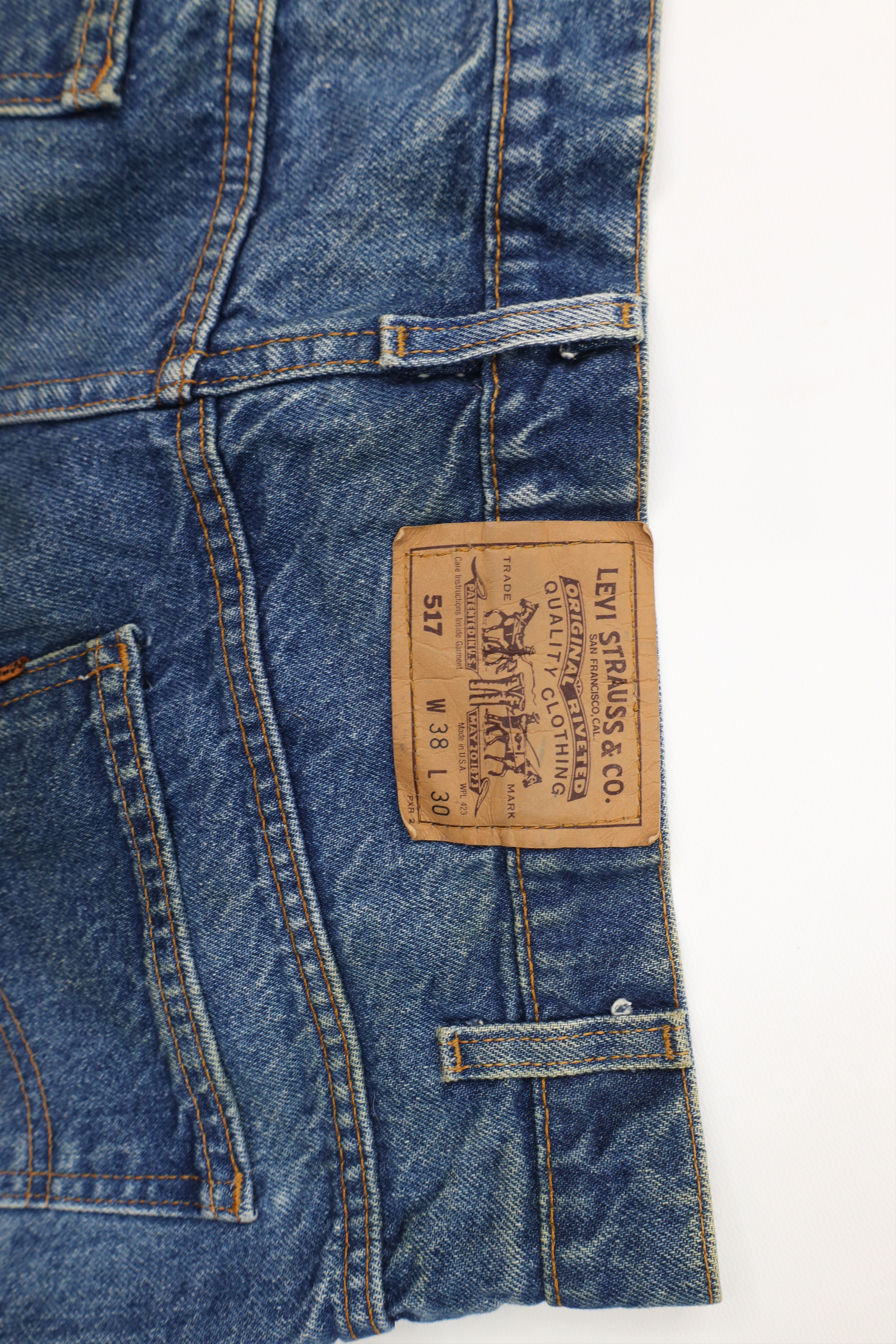 Levi's Vintage 80s Levis 517 Orange Tab Western Bootcut Jeans USA Size US 38 / EU 54 - 16 Thumbnail
