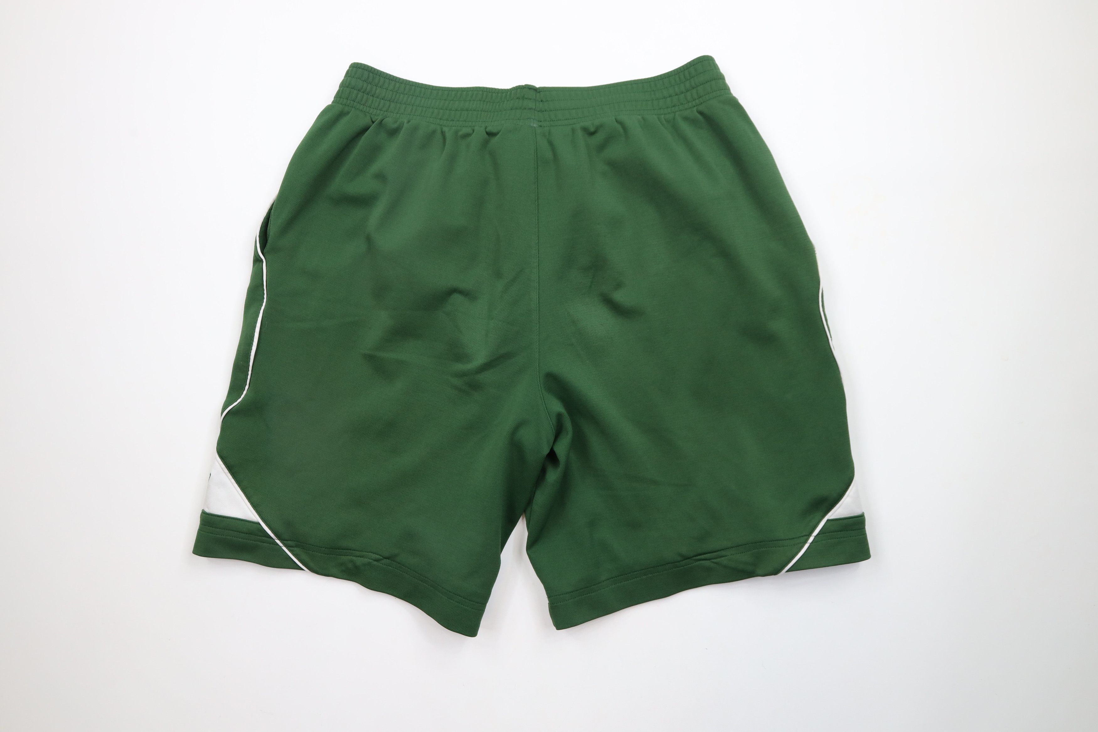 Reebok × Vintage Vintage 90s Reebok Logo Above Knee Heavyweight Shorts Green Size US 36 / EU 52 - 8 Thumbnail