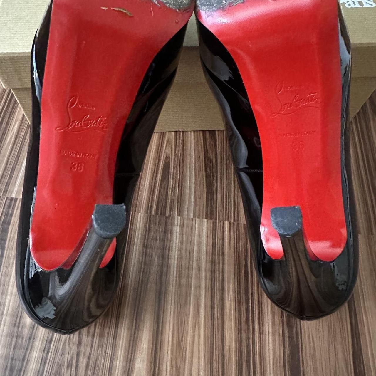 Christian Louboutin × Designer Christian Louboutins Bianca 120 Leather Red Bottom Heels Size US 6 / IT 36 - 6 Thumbnail