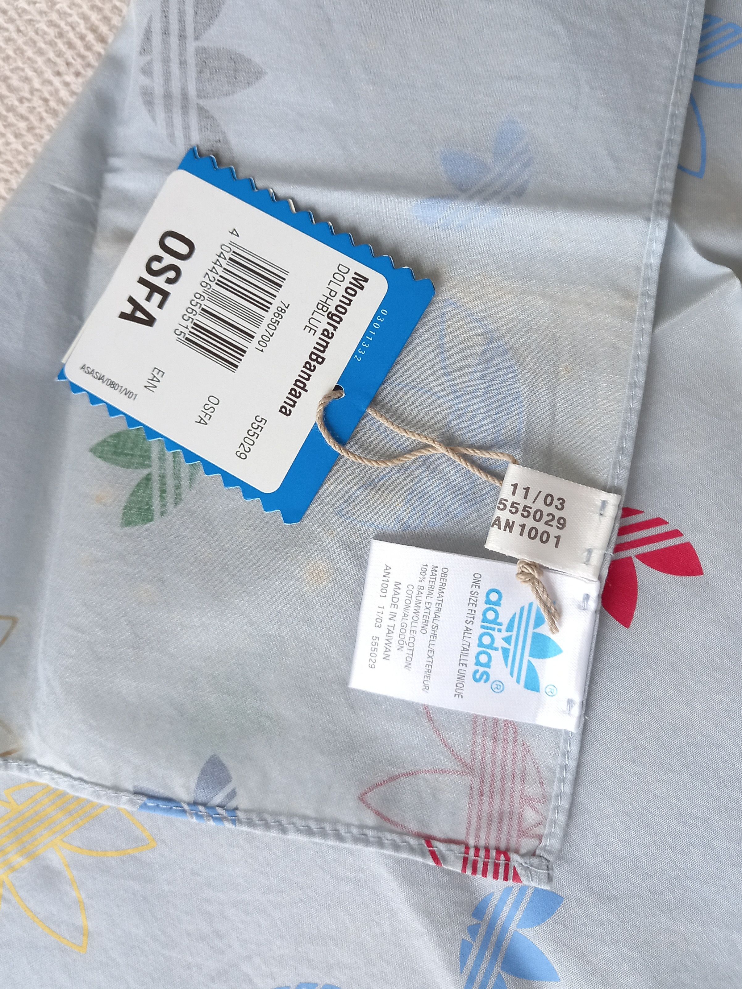 Adidas × Vintage rare Vintage 2003 Adidas Originals Bandana trefoil monogram Size ONE SIZE - 6 Thumbnail
