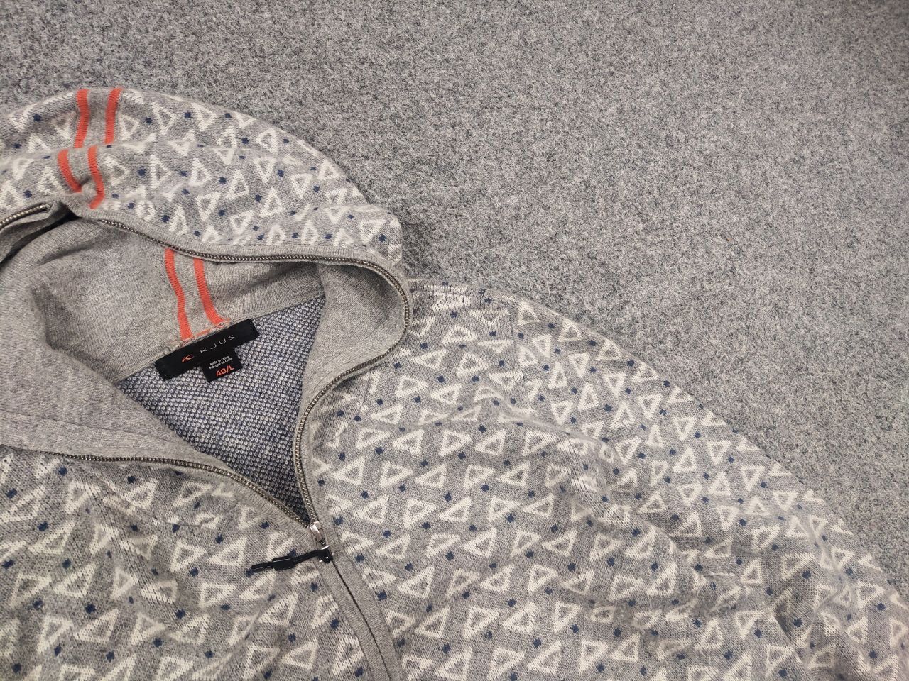 KJUS Kjus Grey sweater full zip wool blend Knit Thermo Hoodie Size L / US 10 / IT 46 - 4 Thumbnail