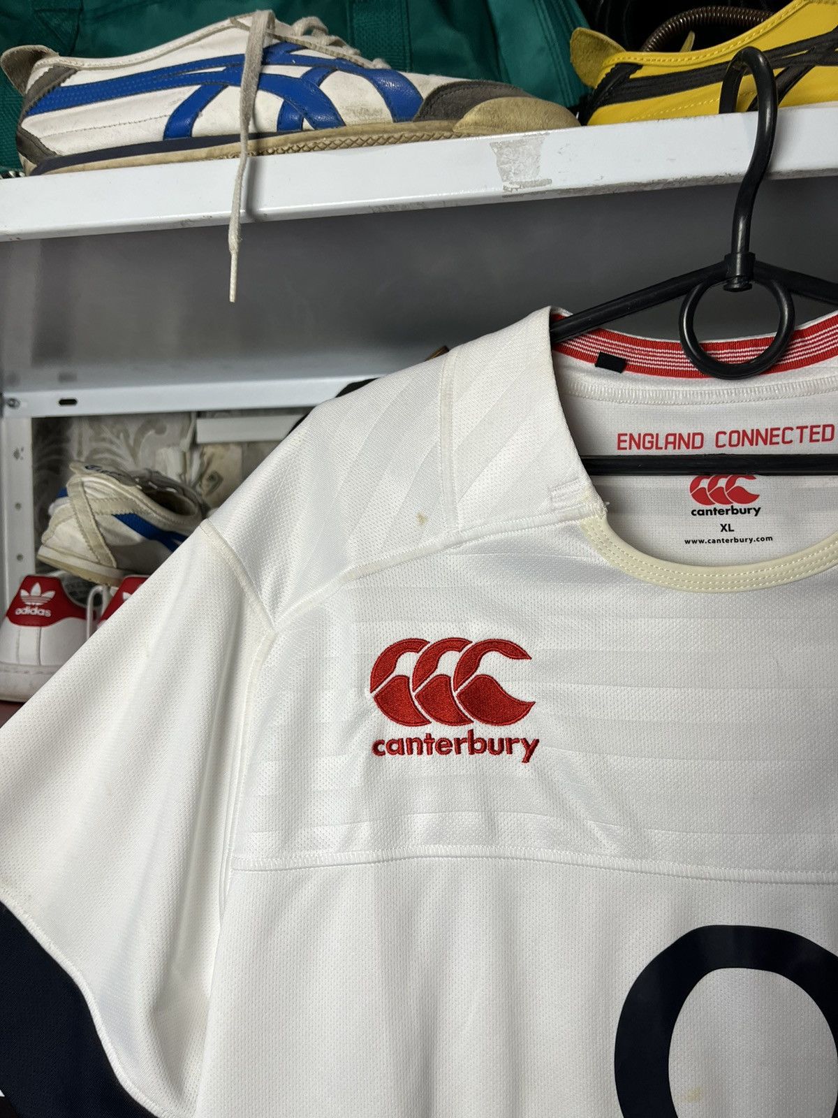 Canterbury of New Zealand Mens Vintage Canterbury England rugby polos T-shirt rare Size US XL / EU 56 / 4 - 5 Thumbnail