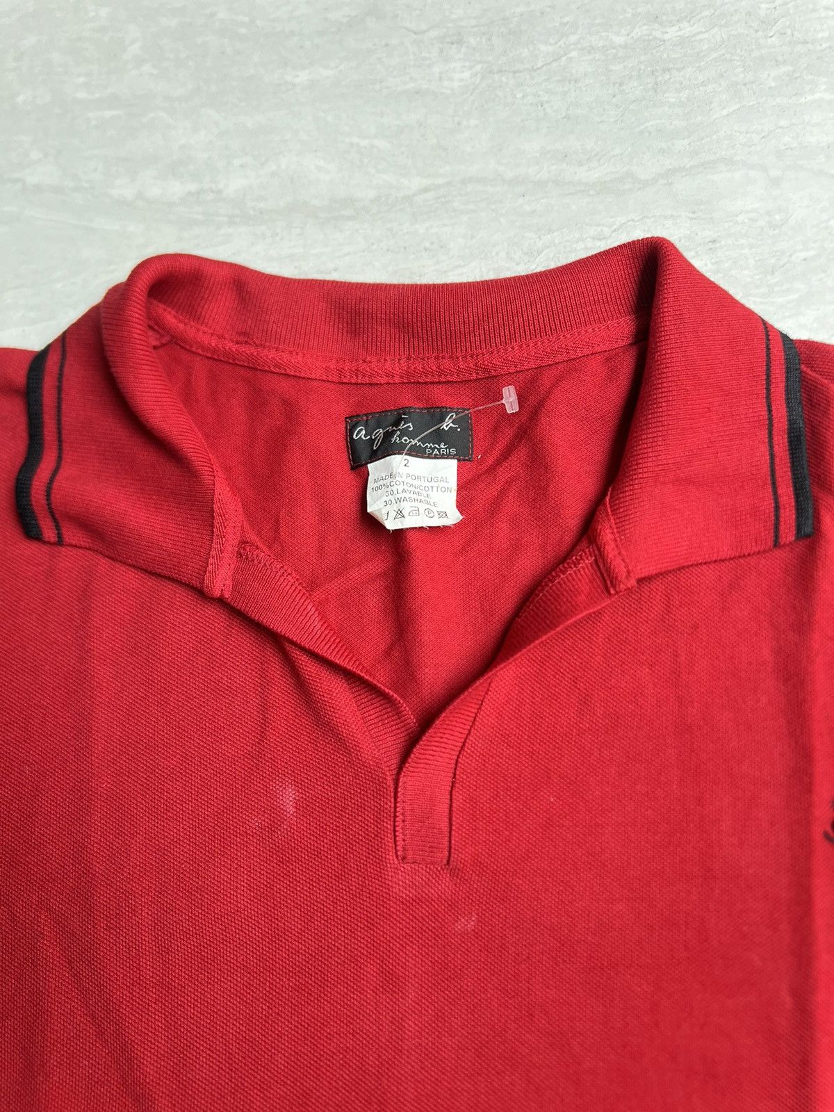 agnes b. AGNES B HOMME Red T-Shirt Size US M / EU 48-50 / 2 - 10 Thumbnail