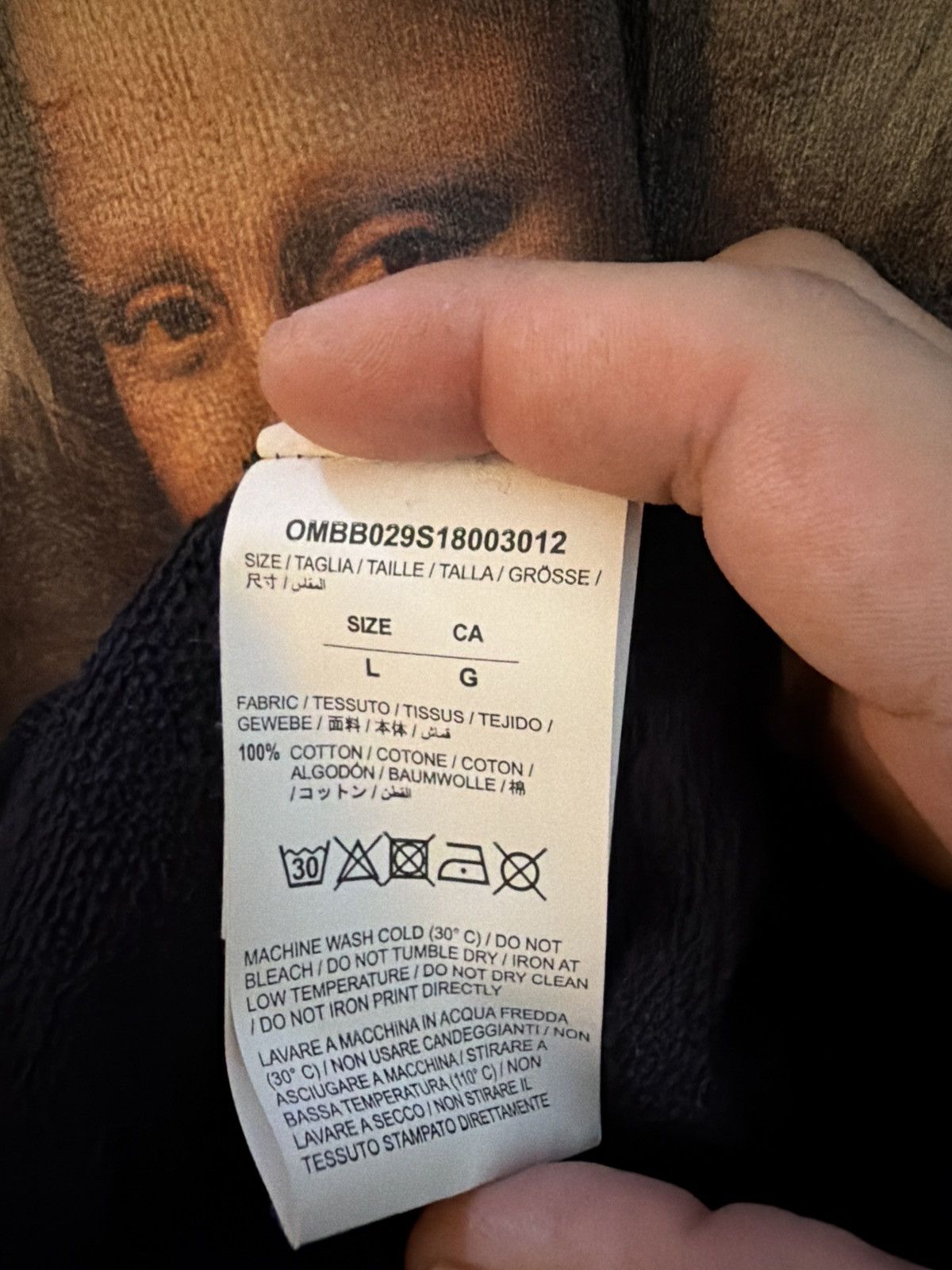 Off-White Off-White Mona Lisa Hoodie Size US L / EU 52-54 / 3 - 11 Thumbnail