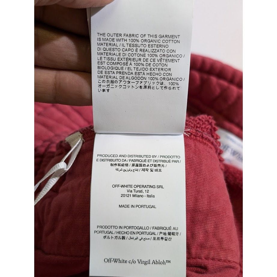Off-White o1rshd1 BW S. Matthew Sweatpants & Joggers in Rio Red Grey Size US 32 / EU 48 - 22 Thumbnail