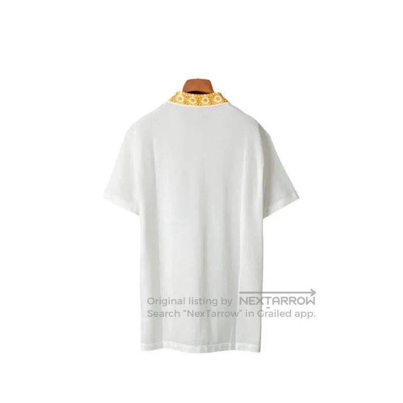 Versace Versace Men's Summer White Logo Polo Shirt . Size US M / EU 48-50 / 2 - 2 Thumbnail