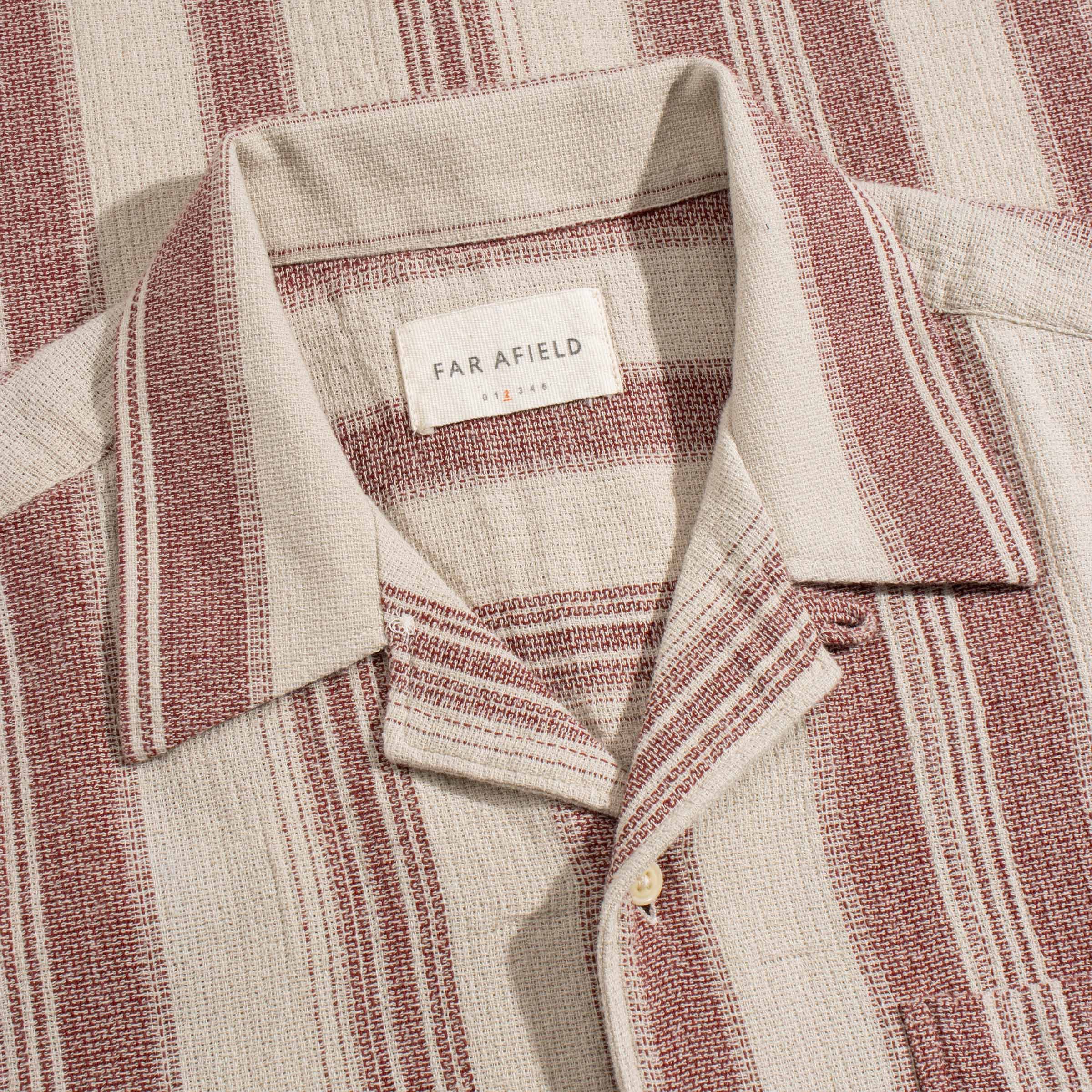 Far Afield Sand/ Red Stripe "Selleck" Camp shirt Size US L / EU 52-54 / 3 - 2 Thumbnail
