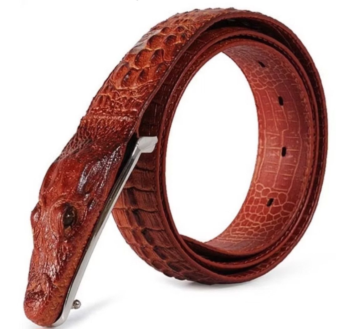 Japanese Brand 💥Crocodiles casual design belt Size ONE SIZE - 1 Thumbnail
