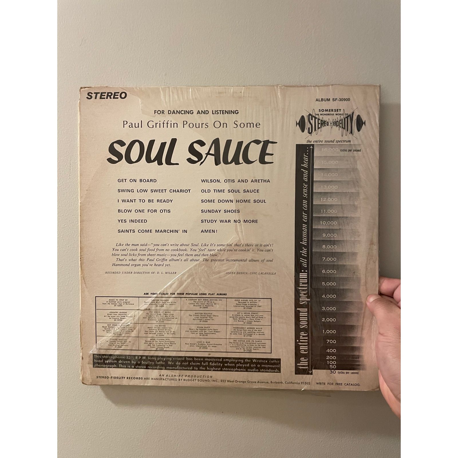 INTENTIONALLY BLANK Paul Griffin - Soul Sauce LP soul funk rnb vintage vinyl 60s Size ONE SIZE - 2 Thumbnail