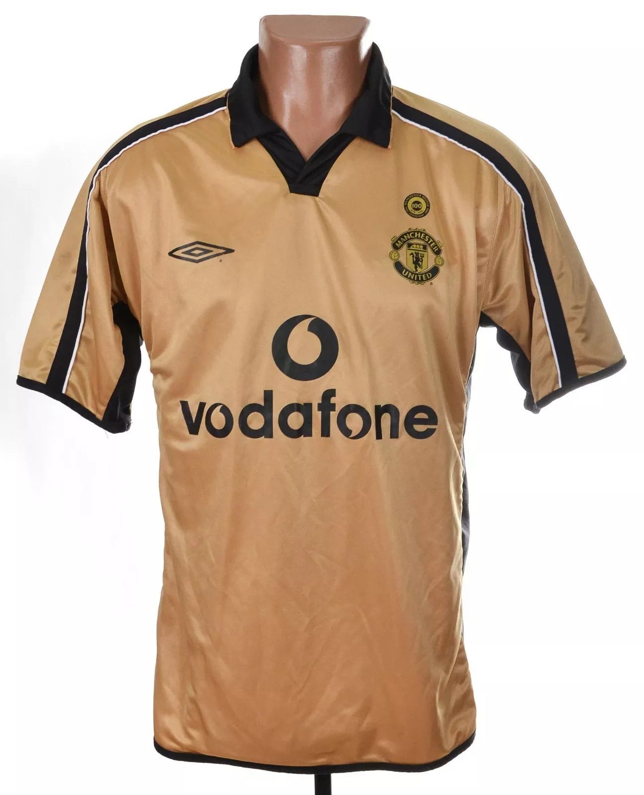 Umbro MANCHESTER UNITED 2001/2002 FOOTBALL SHIRT CENTENARY UMBRO M Size US M / EU 48-50 / 2 - 1 Thumbnail