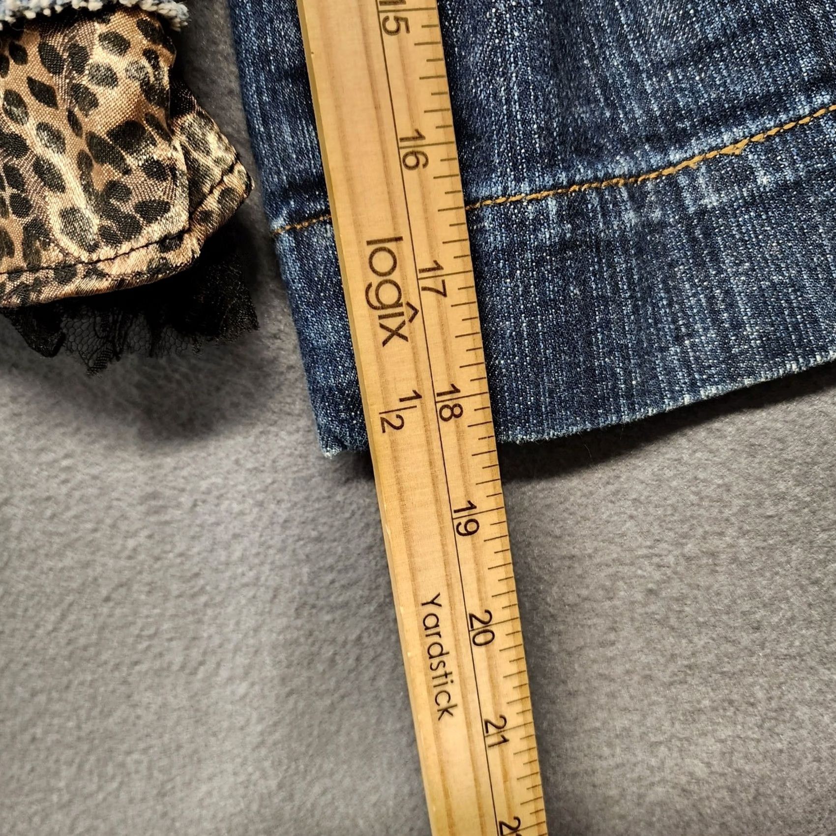 Vintage VINTAGE Ashley Stewart Set Womens 16W Cropped Jeans and Jacket Cheetah Animal Print Vtg Womens Boys? Size 38" / US 16 / IT 52 - 7 Thumbnail